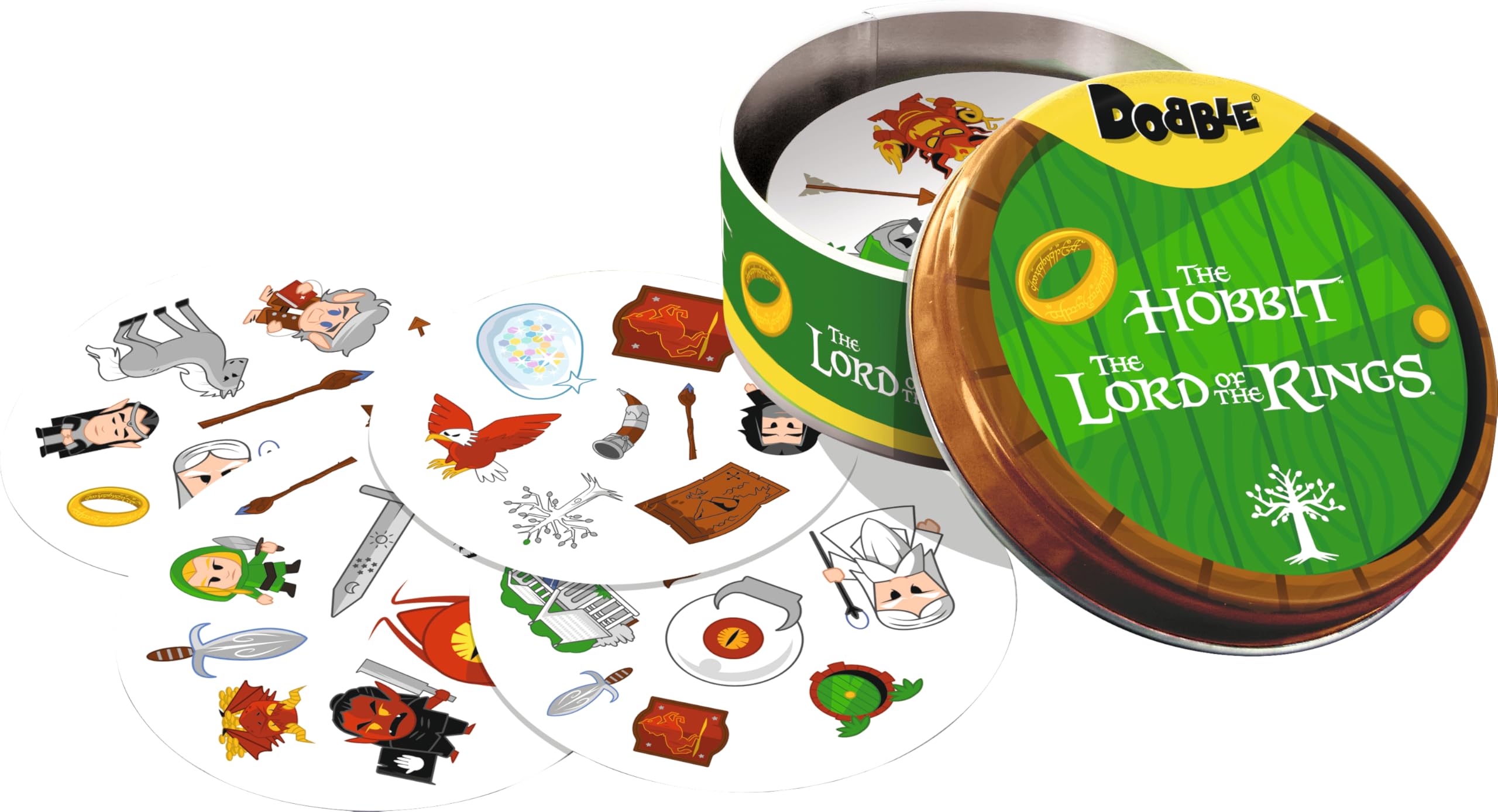 Asmodee Dobble Lord of the Rings Quest for the One Ring Card Game