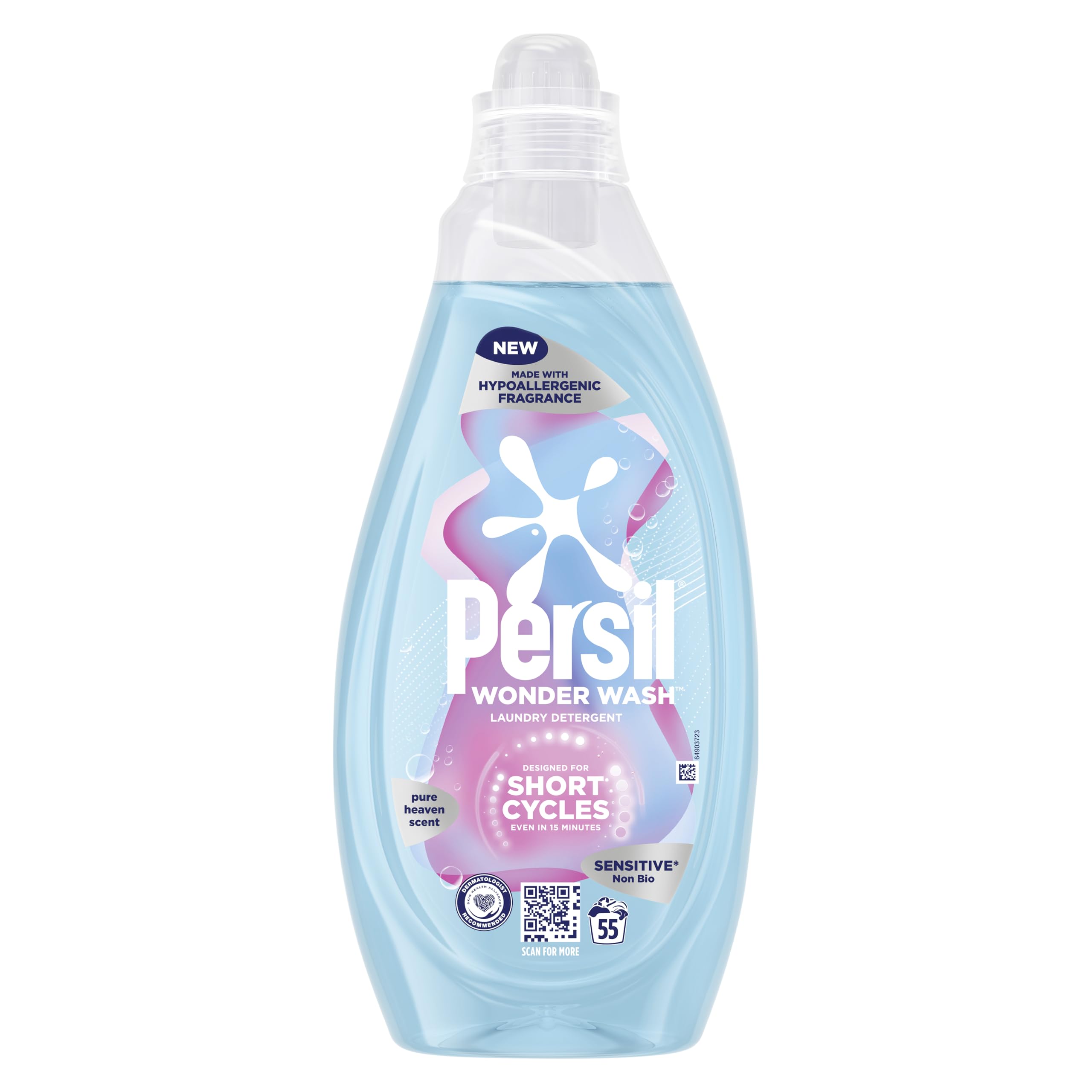 Persil Wonder Wash Sensitive* Non Bio Liquid Detergent 1.54kg
