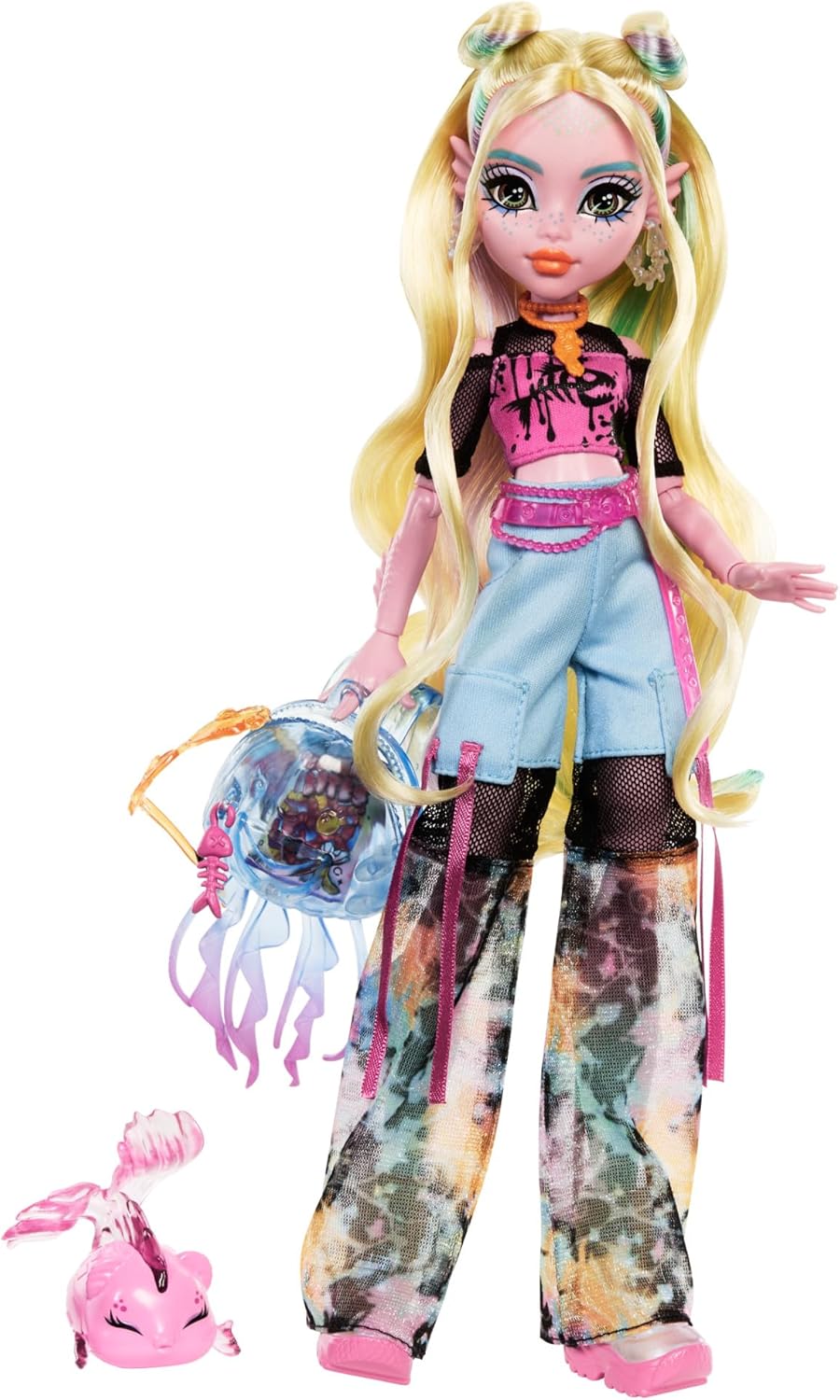 Monster High Lagoona Blue Doll - Fintastic Sea Monster with Pet Neptuna, 4+ Years