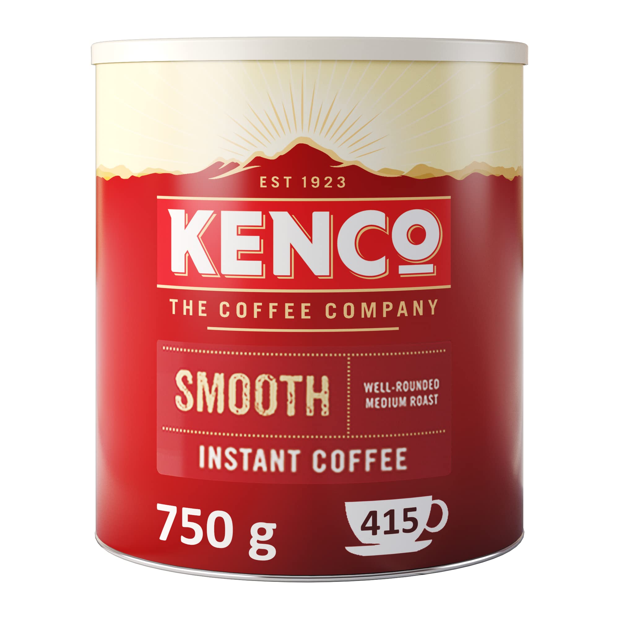 Kenco Smooth Instant Coffee 750g Tin - Medium Roast Arabica Beans