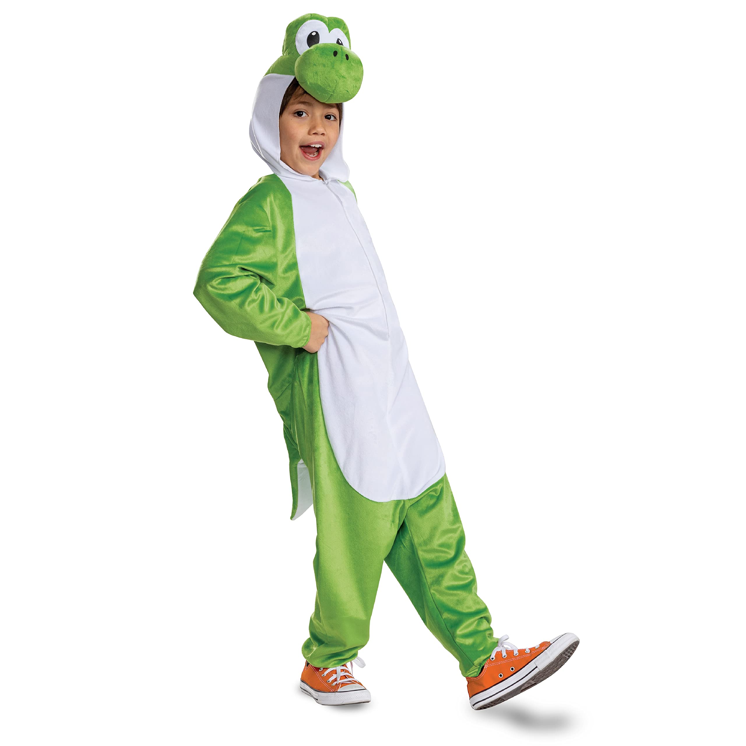 Disguise Yoshi Hooded Jumpsuit Costume - Kids Unisex Fancy Dress