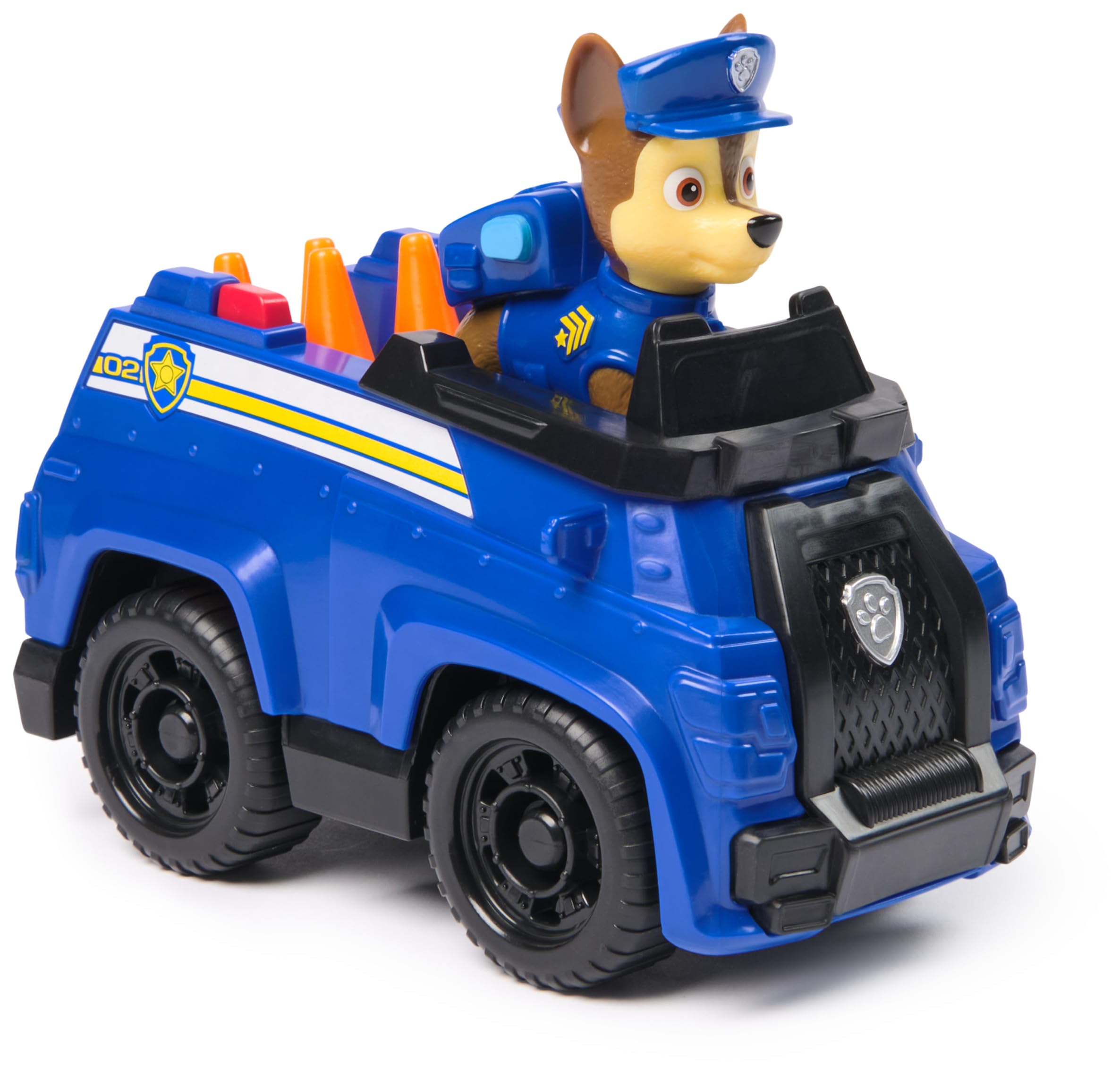 Paw Patrol Chase's Patrol Cruiser - Toy Vehicle with Collectible Chase Figure for Kids 3+