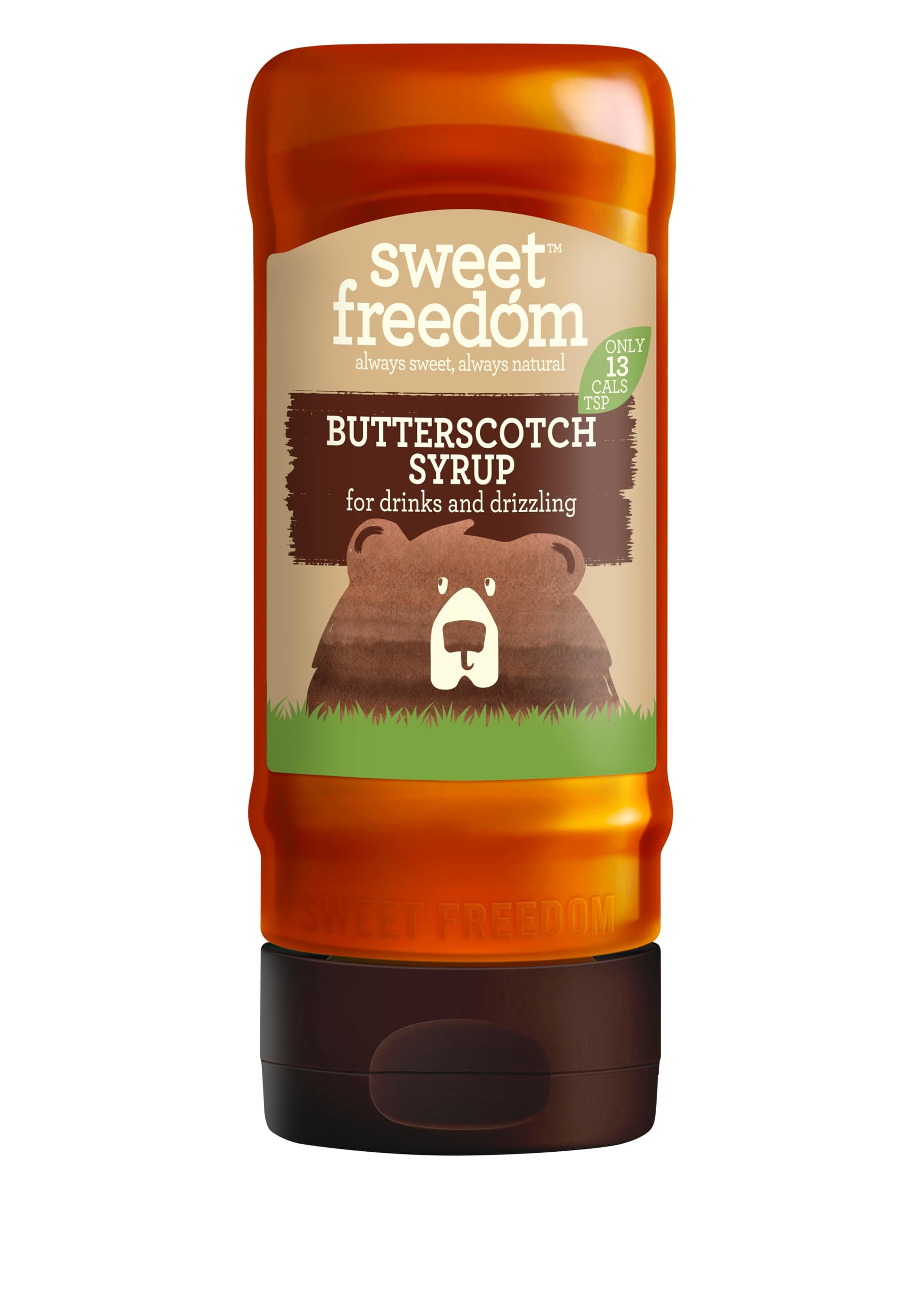 Sweet Freedom Butterscotch Syrup - 350g Natural Sweetener for Baking & Beverages