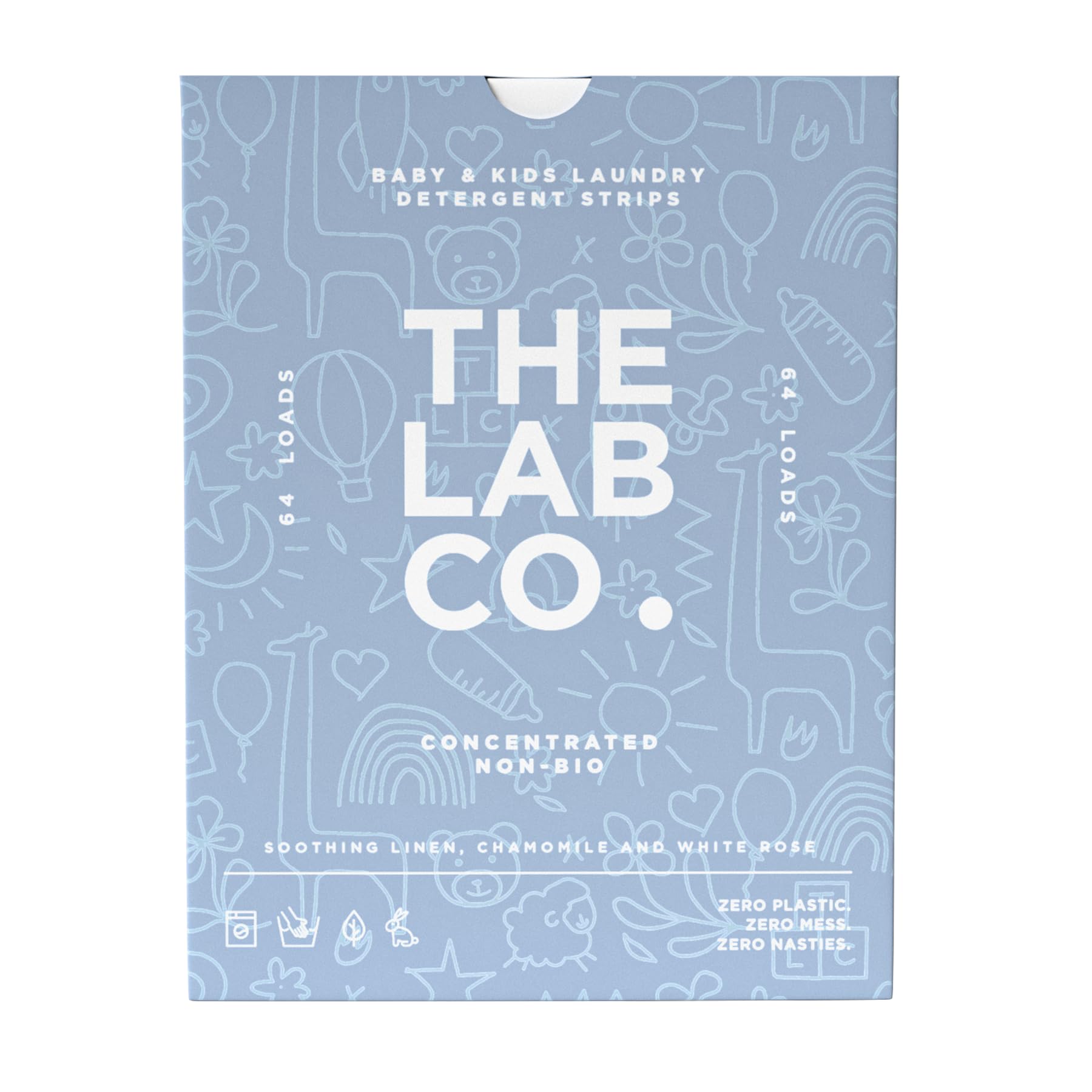 The Lab Co. - Laundry Detergent Strips Sheets (64 Loads, Eco Ultra-Concentrated)