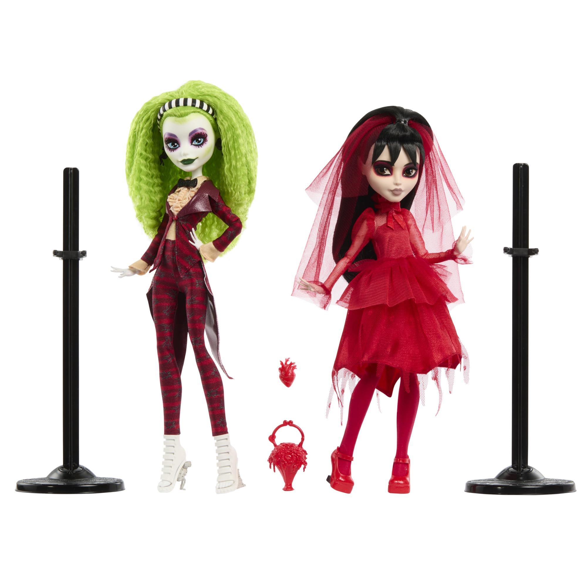 Monster High Skullector Beetlejuice Beetlejuice Doll 2-Pack - Collectible Betelgeuse & Lydia Set for Ages 6+