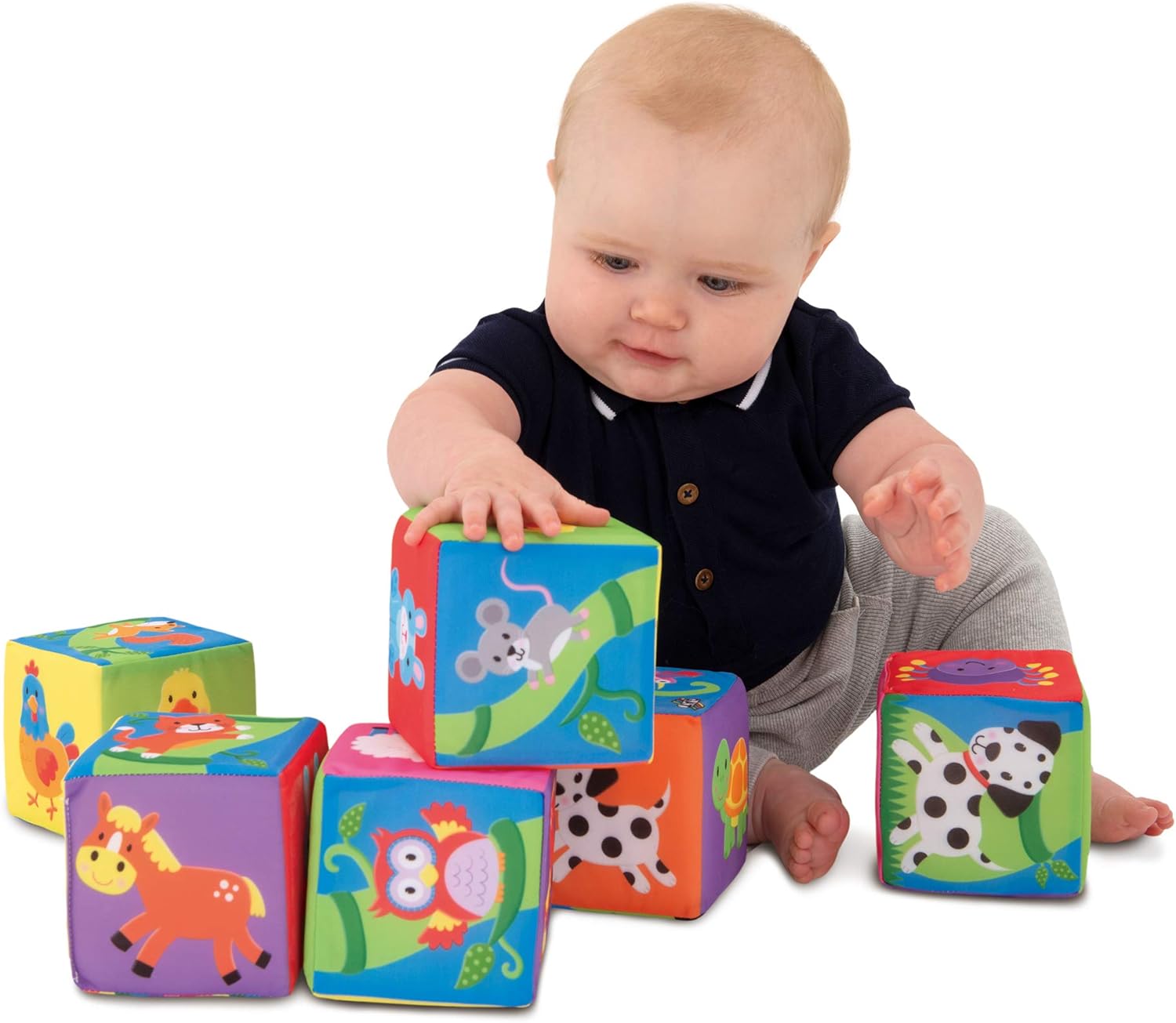 Galt Soft Blocks - Educational Stacking Toy for Babies 6 Months+