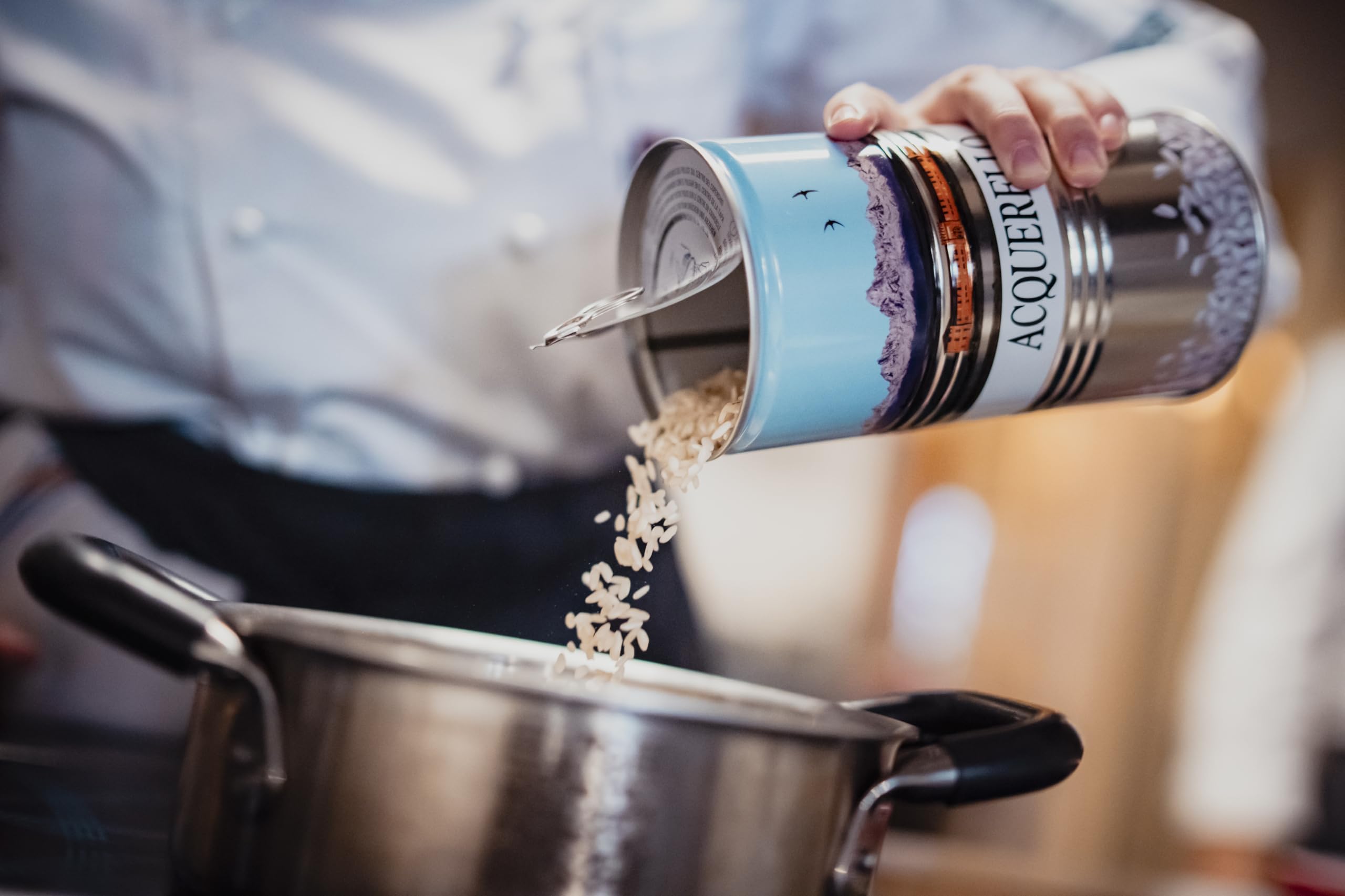 Acquerello Carnaroli Rice Aged 1 Year – 1kg Tin – Premium Italian Risotto Rice