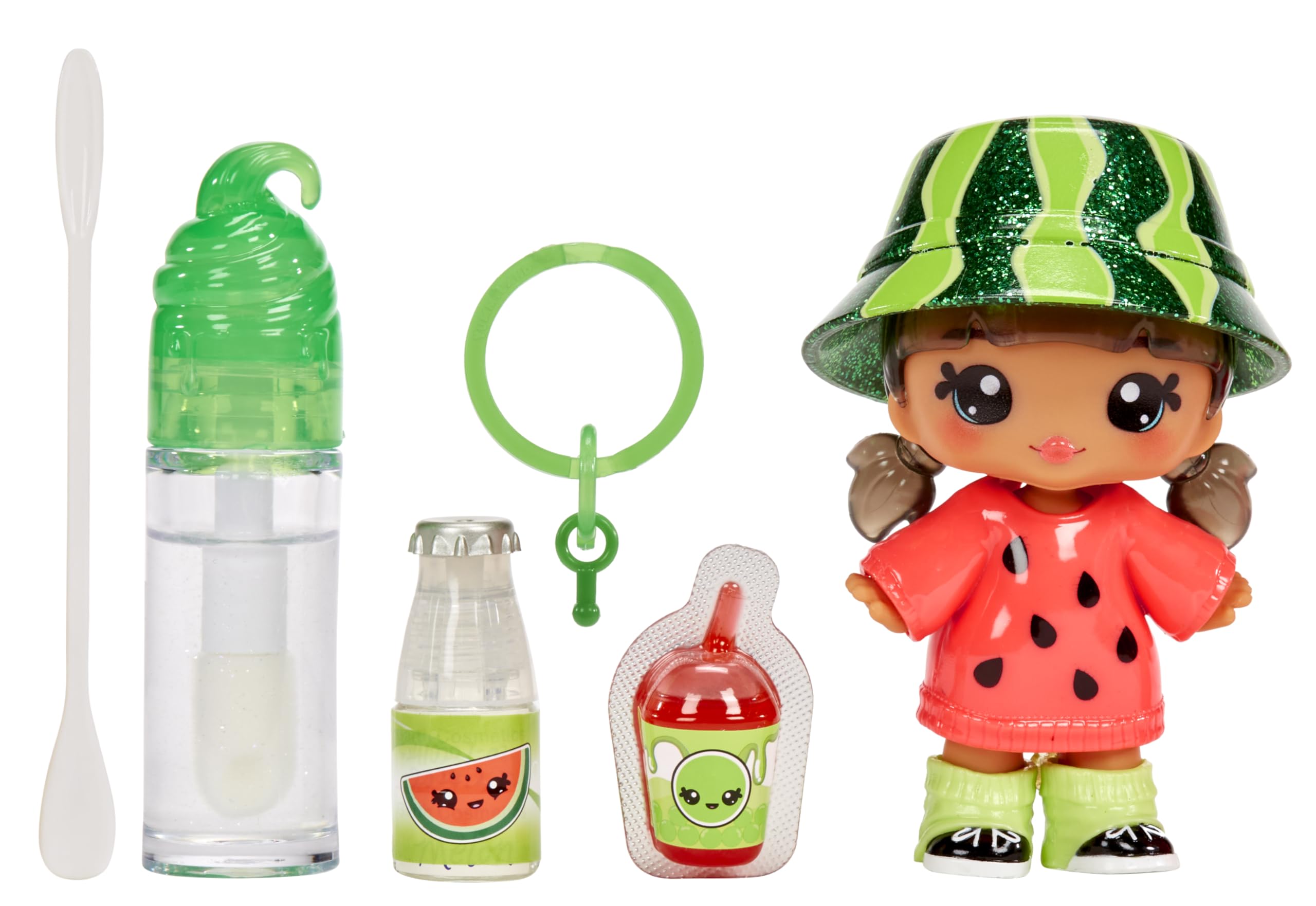 Yummiland Maya Watermelon Doll - Scented DIY Lipgloss Kit for Kids 4+