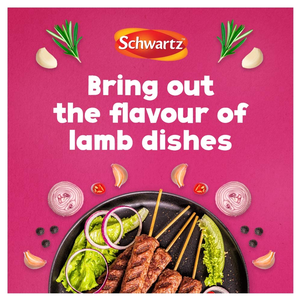 Schwartz Rosemary and Garlic Lamb Seasoning 38g Jar - Pack of 6