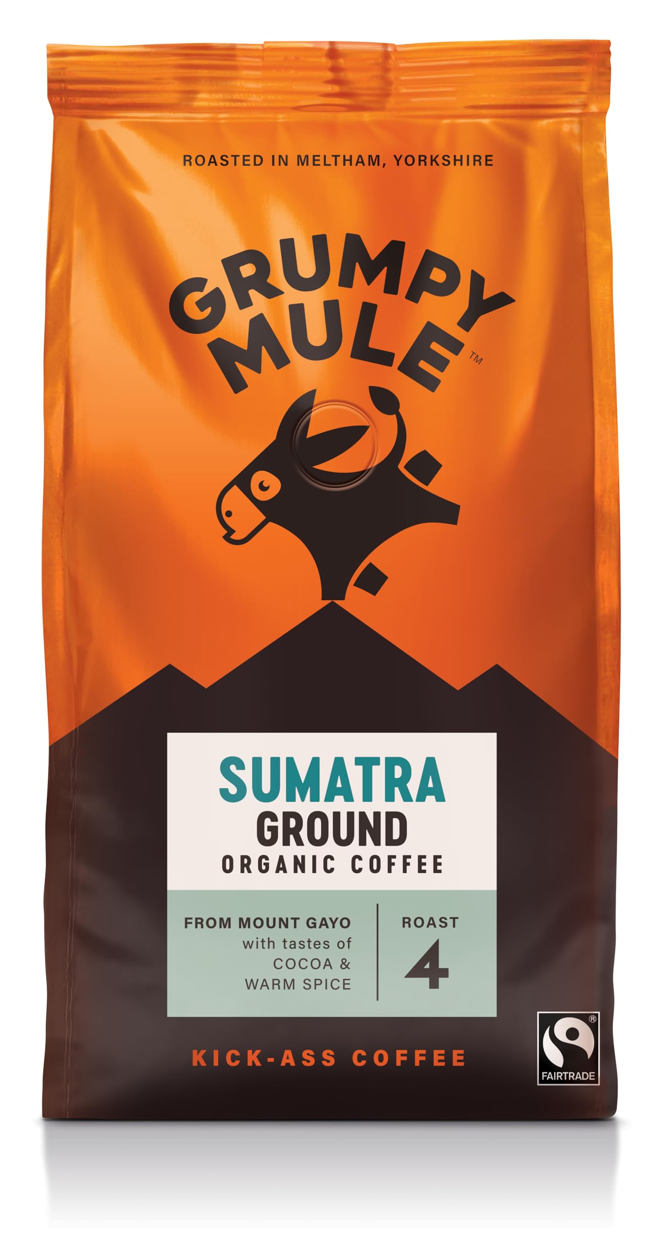 Grumpy Mule Organic Sumatra Ground Coffee 200g