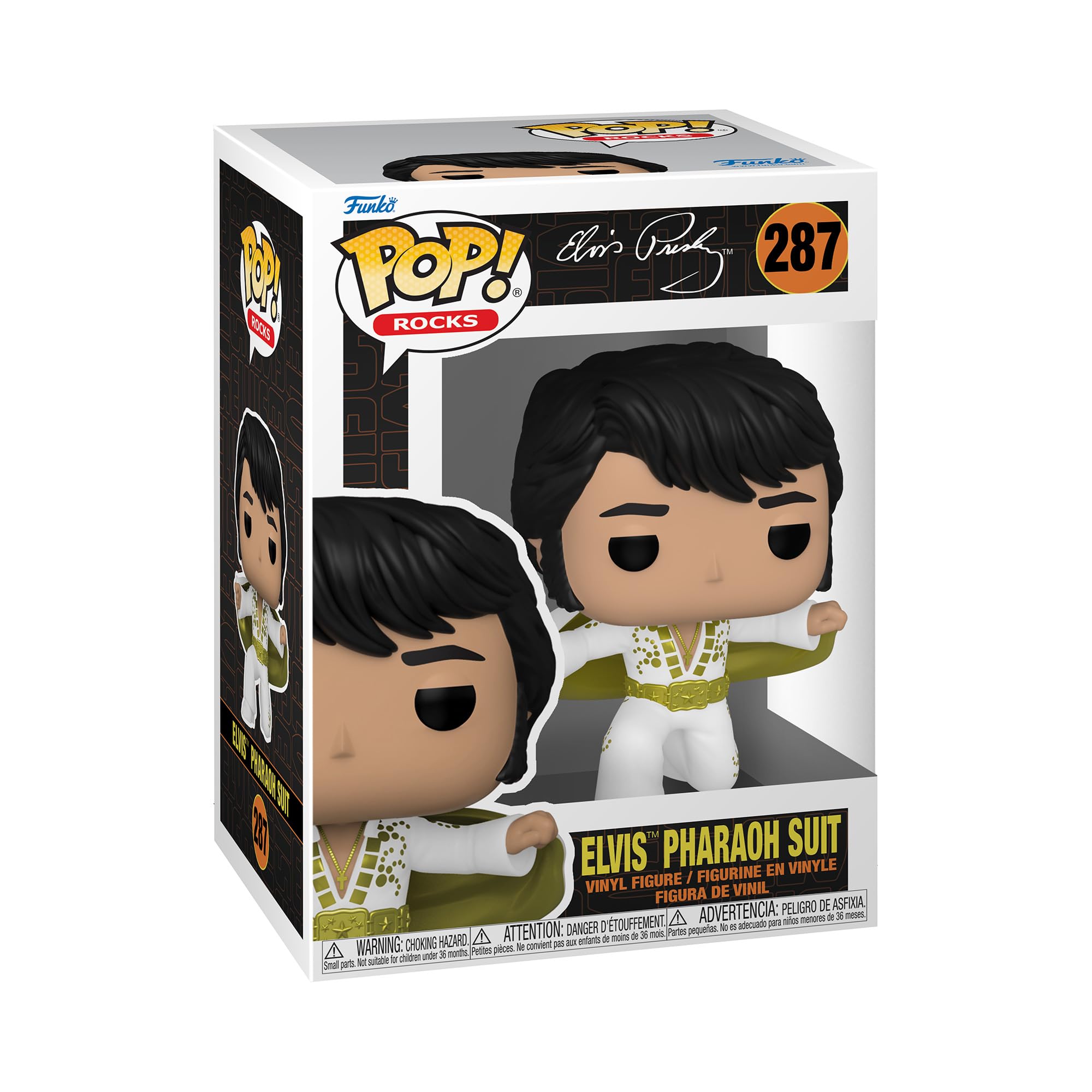 Funko Pop! Rocks: Elvis Presley - Pharaoh Suit Vinyl Figure (64050) - Amazon Exclusive
