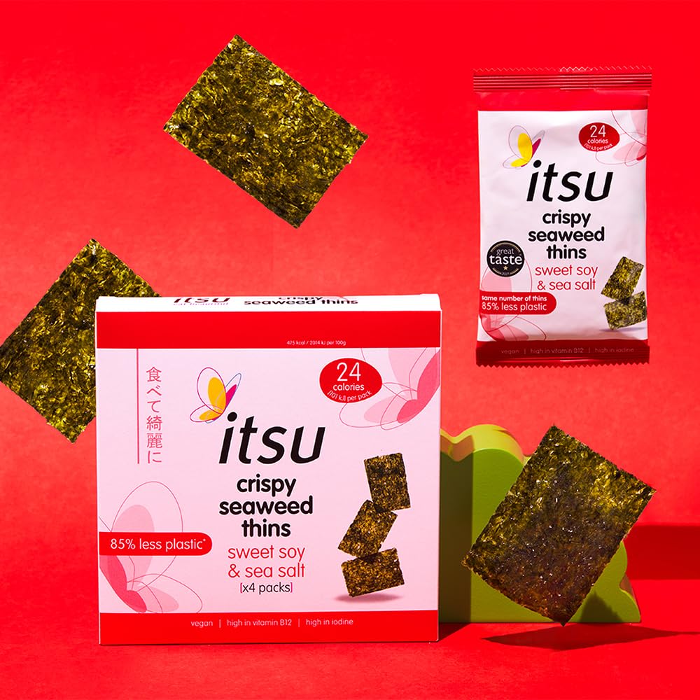 Itsu - Sweet Soy & Sea Salt Crispy Seaweed Thins 32-Pack
