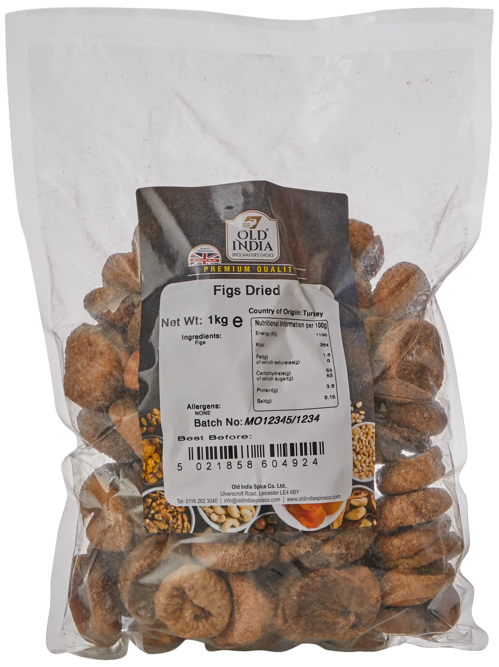 Old India Dried Figs 1kg