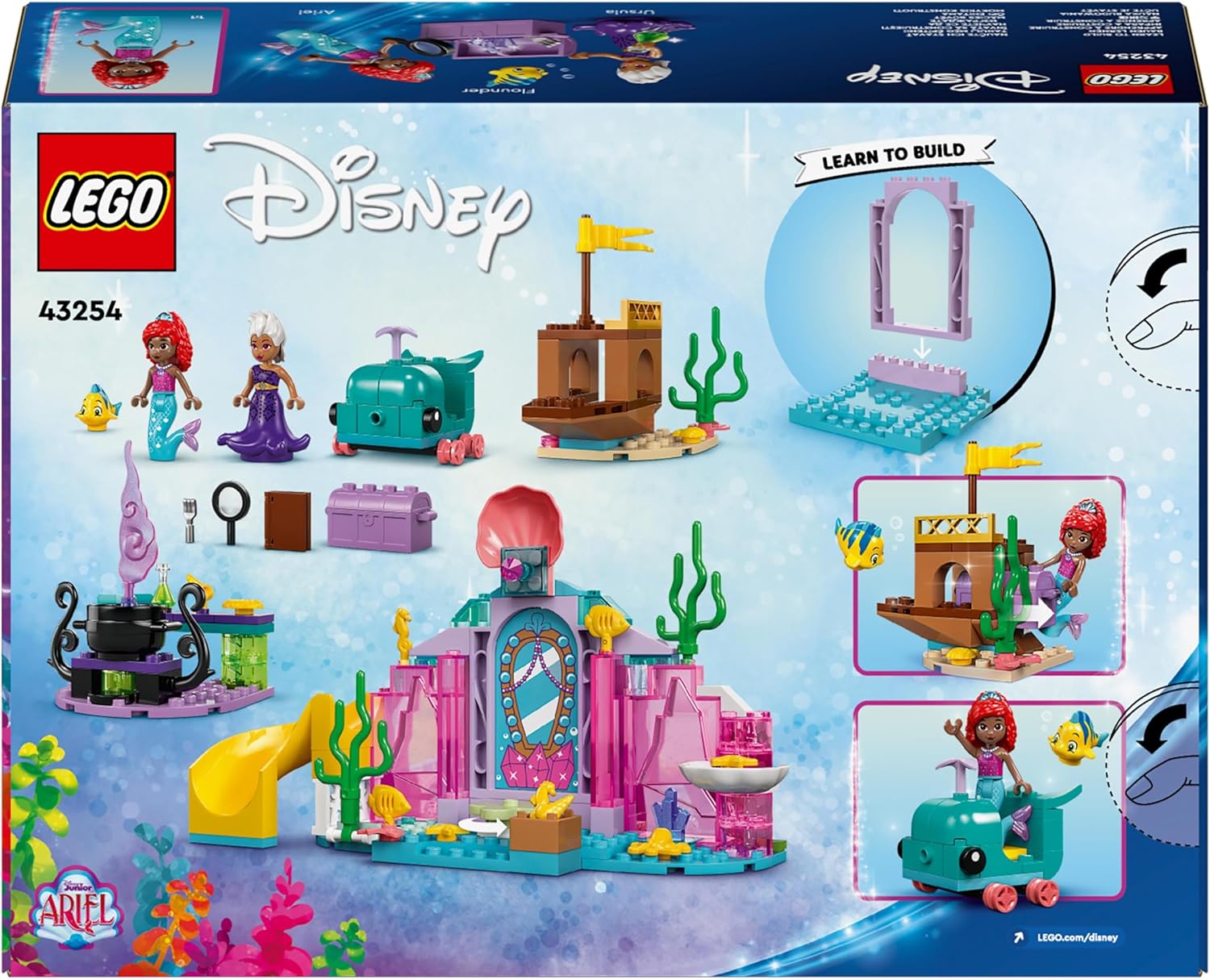 LEGO ǀ Disney Princess Ariel’s Crystal Cavern Buildable Playset for Kids 4+
