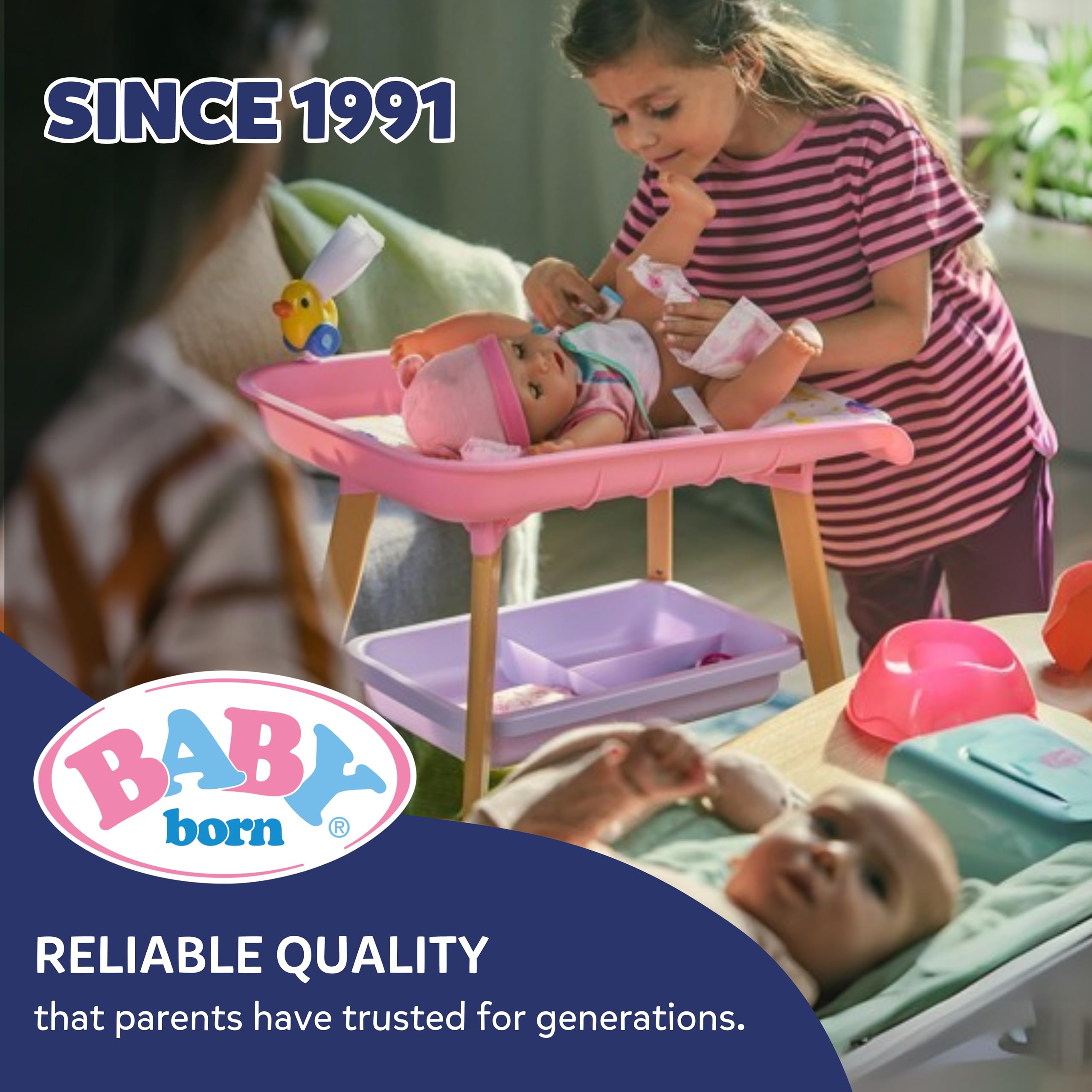 BABY born Sleepy Pink 30cm Soft Fabric Doll with Cat Design - Cuddly Baby Toy