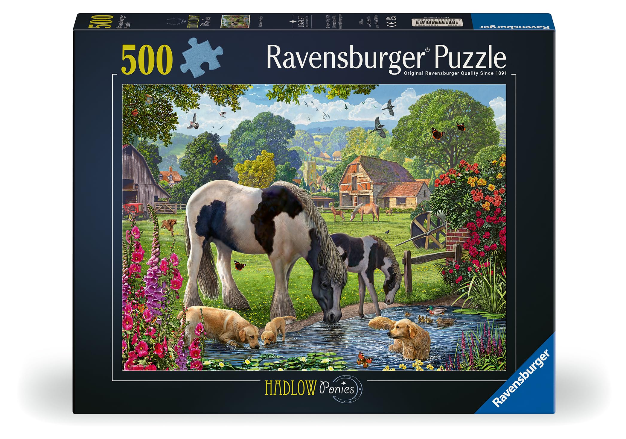 Ravensburger Hadlow Ponies 500-Piece Jigsaw Puzzle for Adults & Kids 10+