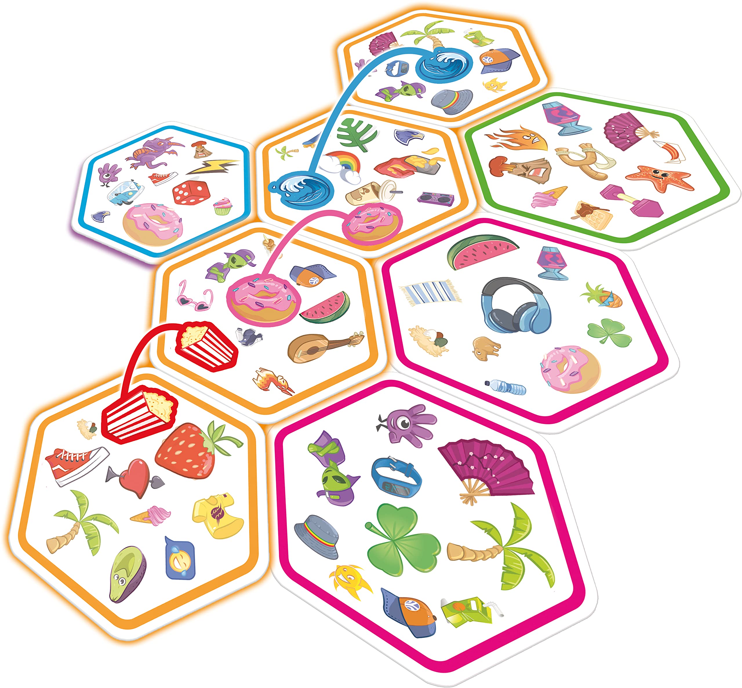 Asmodee Dobble Connect Card Game for 2-8 Players, Ages 8+, 20-Minute Play Time