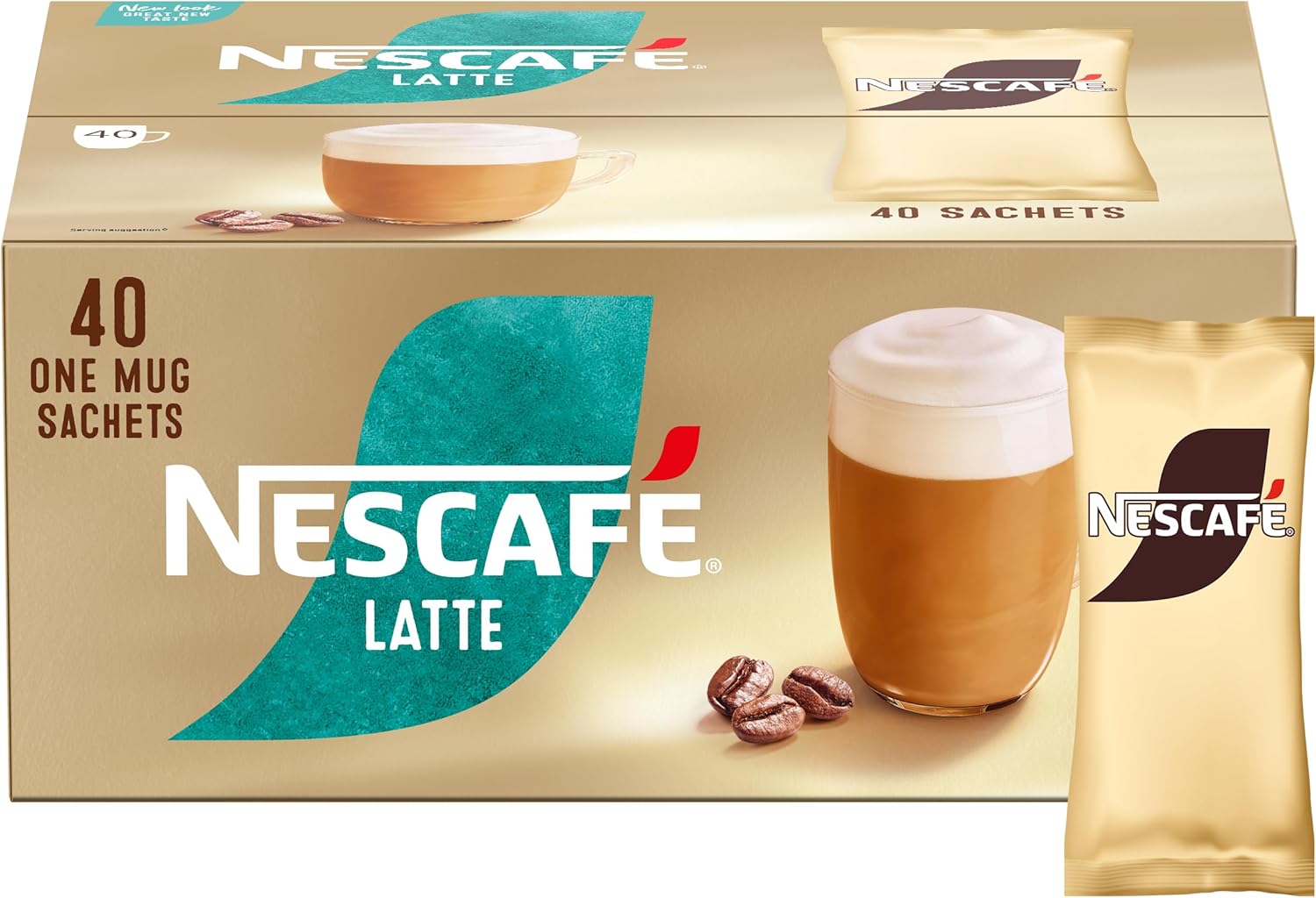 NESCAFÉ Gold Latte Instant Coffee Sachets - 40 x 18g