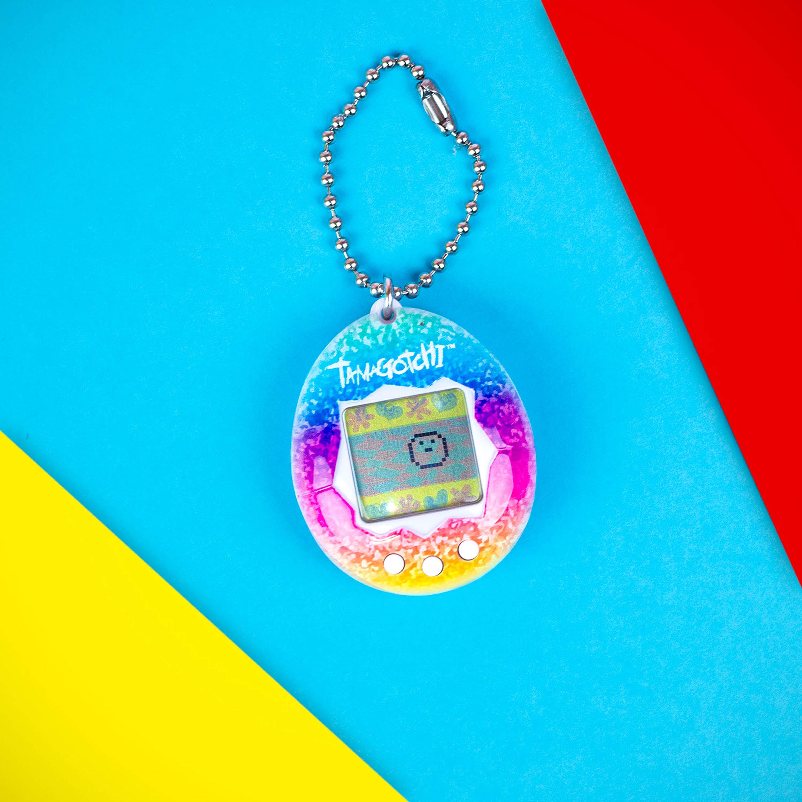 Bandai Tamagotchi Original Rainbow Shell - Electronic Virtual Pet Toy for Kids 8+