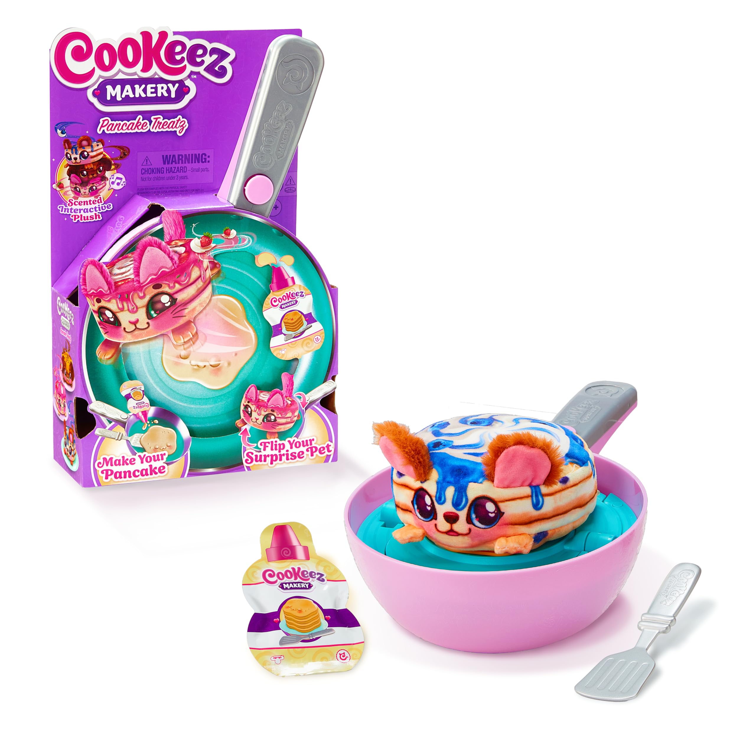 Cookeez Makery Pancake Treatz - Interactive Scented Plush Surprise for Ages 5+