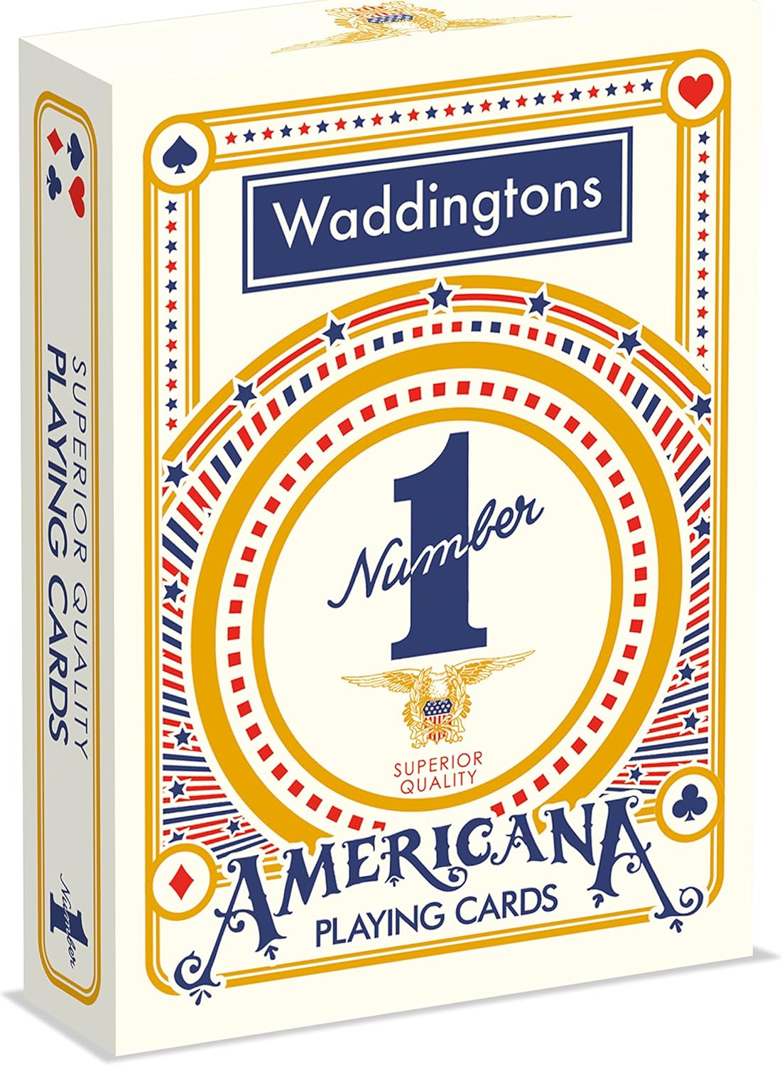 Waddingtons Number 1 Americana Playing Card Game – Classic Deck of Cards with Vintage Artwork
