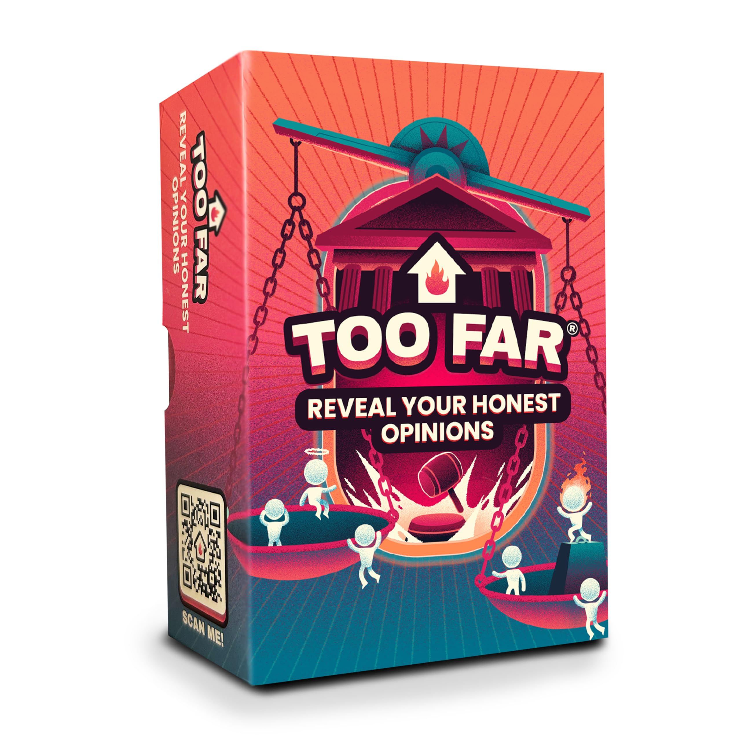 The Sidemen TOO FAR Card Game - Morally Outrageous Party Game