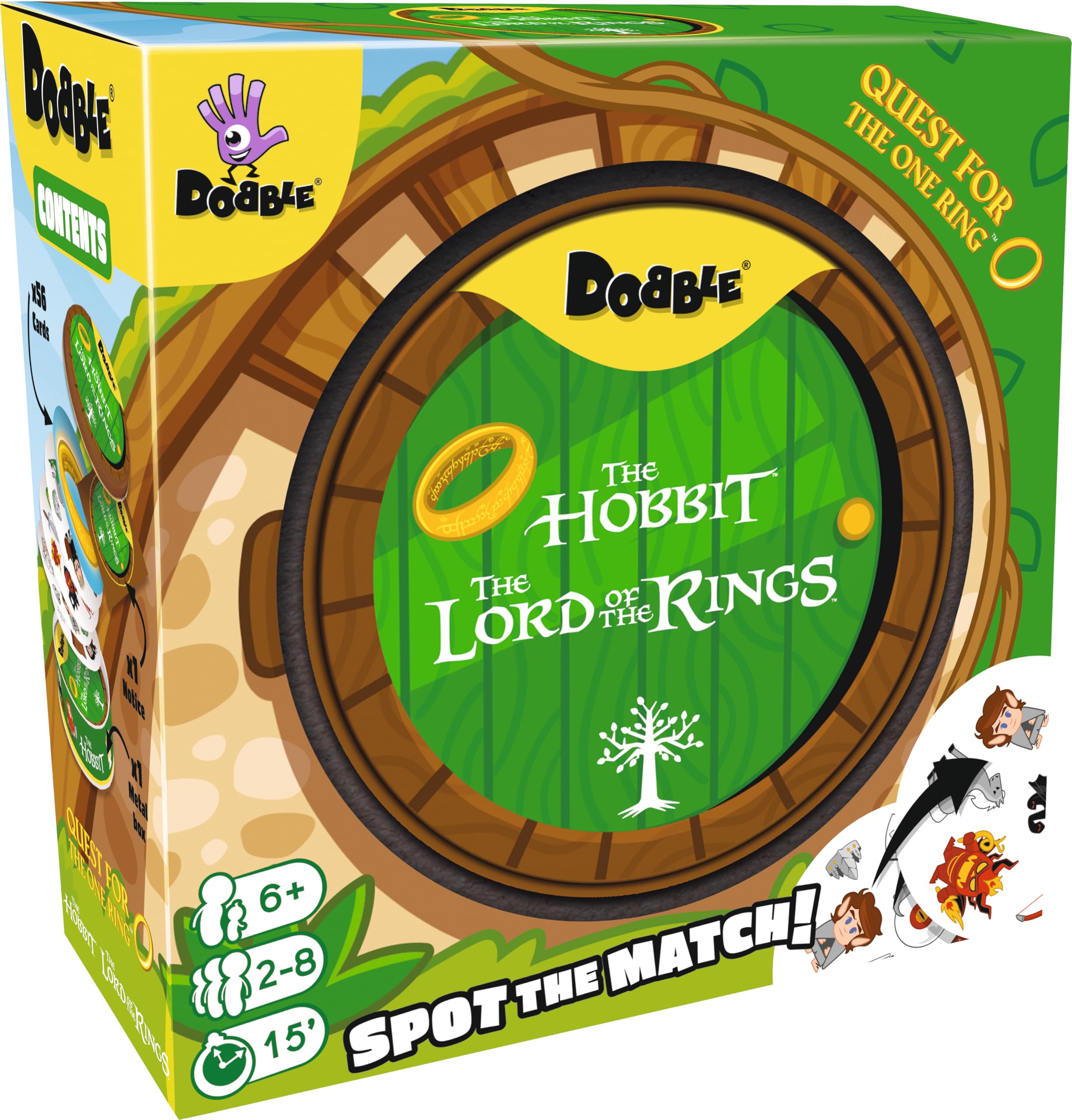 Asmodee Dobble Lord of the Rings Quest for the One Ring Card Game
