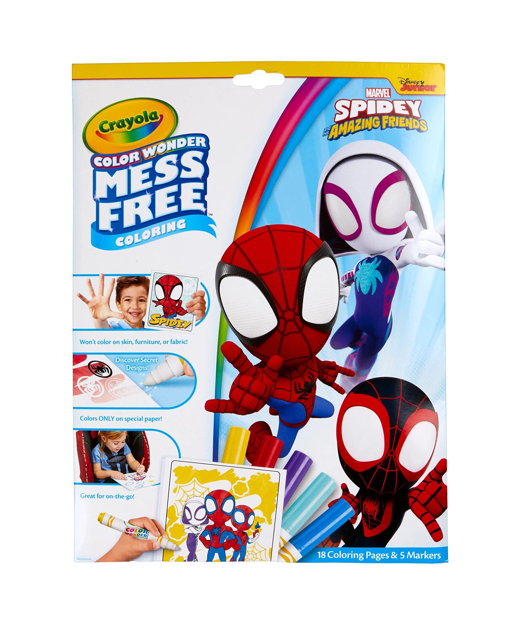 CRAYOLA Color Wonder - Marvel Spidey and His Amazing Friends Mess-Free Coloring Set