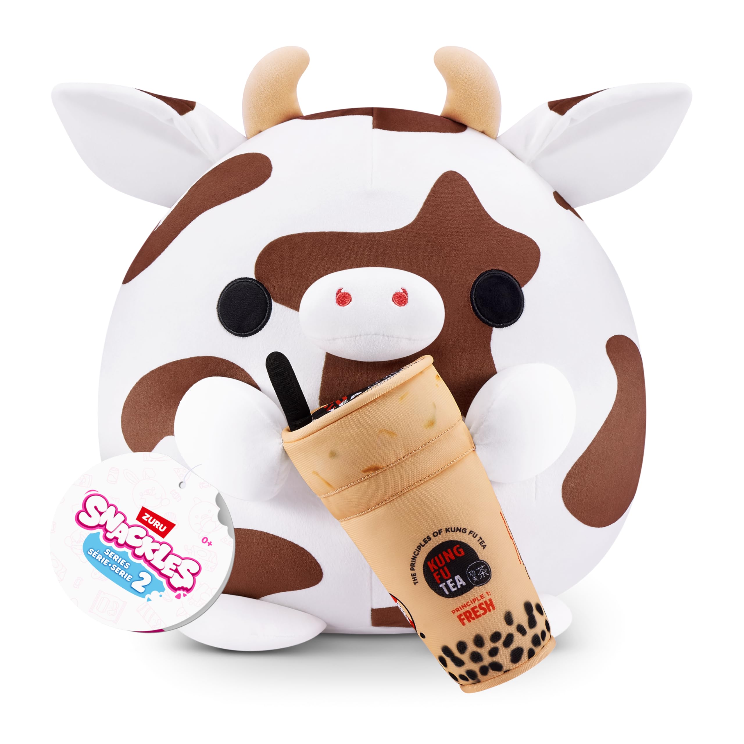Snackles Series 2 Wave 2 - Cow Snack Swap 20 cm Super Soft Plush Collectible