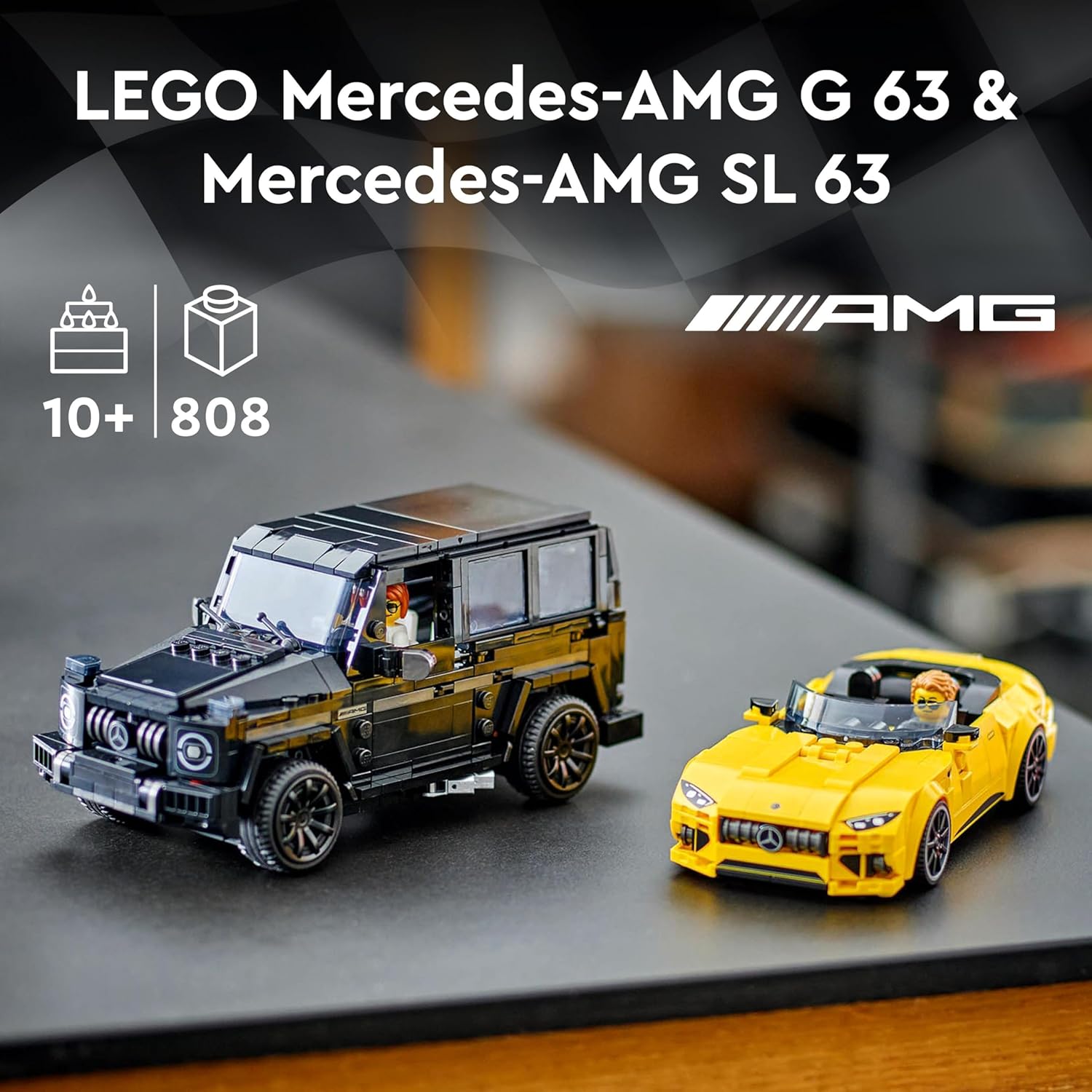 LEGO Speed Champions Mercedes-AMG G 63 & SL 63 76924 - Buildable Car Playset for Ages 10+