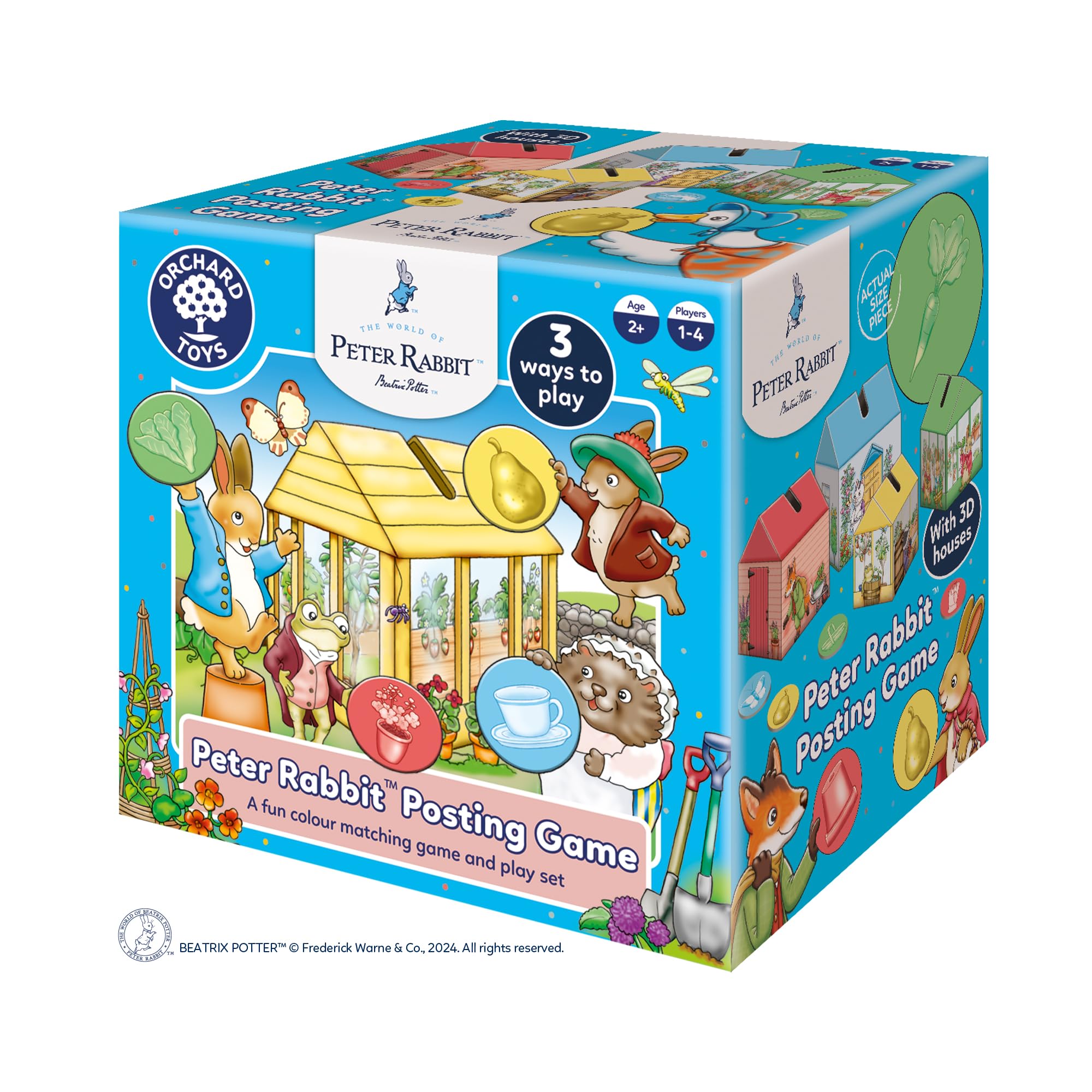 Orchard Toys Peter Rabbit Posting Game - 3D Matching & Colour Recognition Game for Toddlers