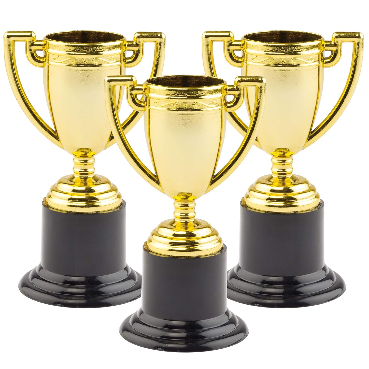 Baker Ross P670 Gold Trophies (Pack of 6) - Party Favors & Kids Rewards for Ages 3+