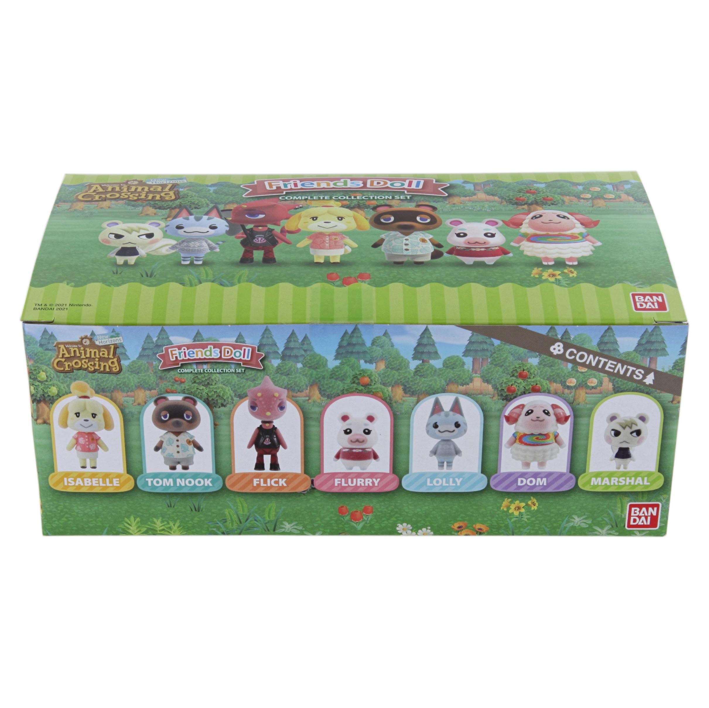 Animal Crossing: New Horizons - Bandai Shokugan Flocked Doll Collection Set