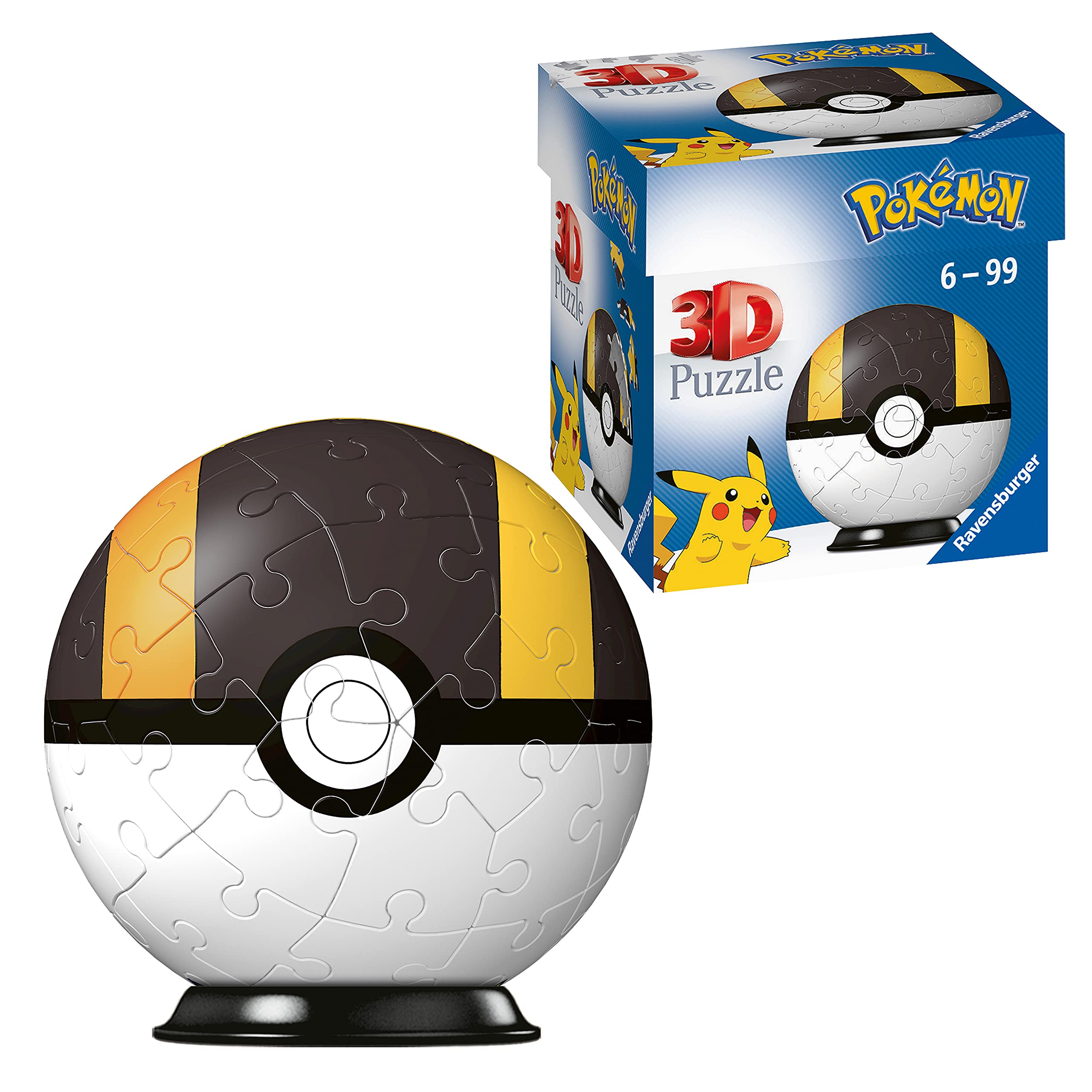Ravensburger Pokémon Ultra Ball 3D Jigsaw Puzzle Ball - 54 Pieces