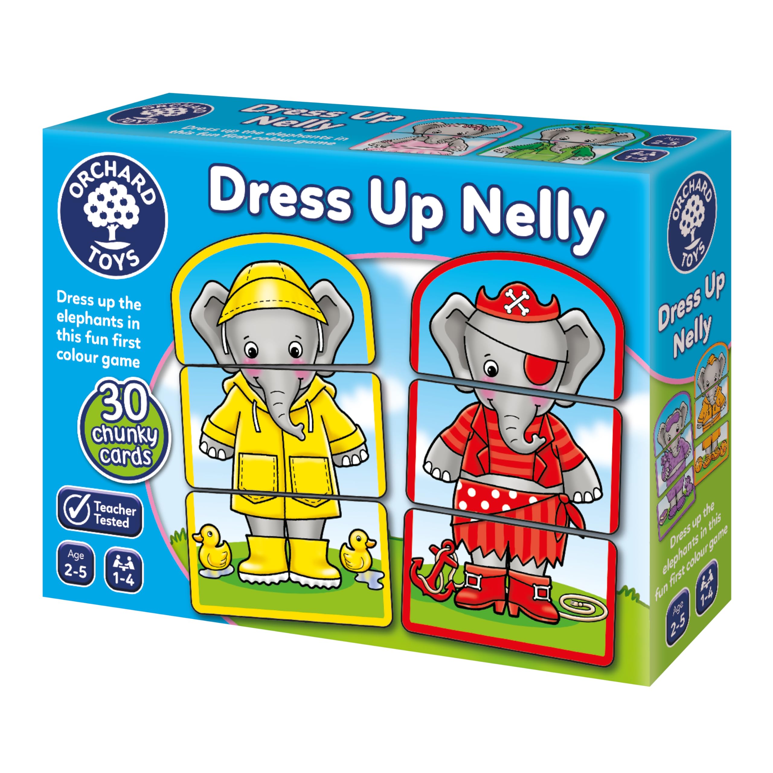 Orchard Toys Dress Up Nelly Card Game for Kids - Colour Matching & Memory Game for Toddlers 2+