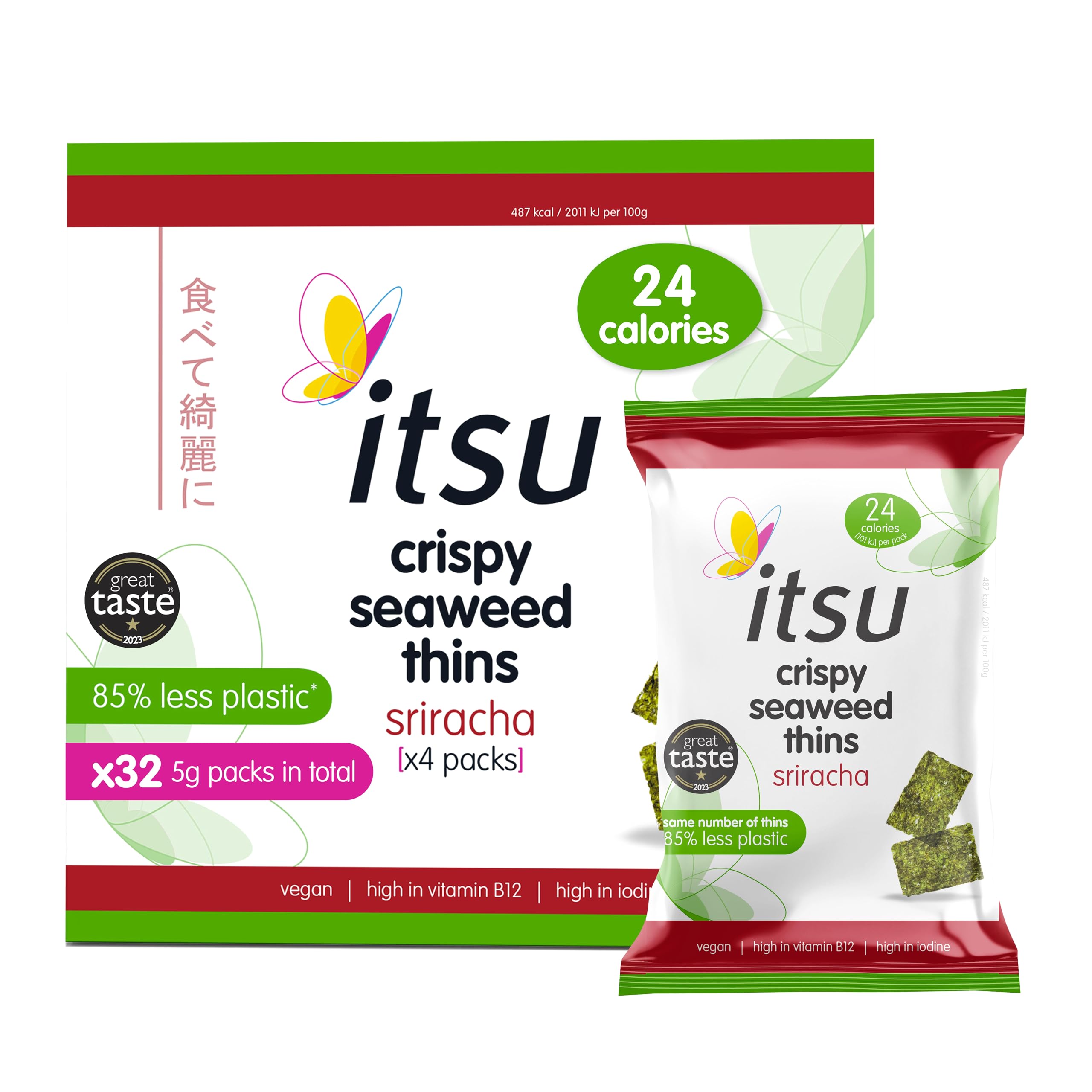 Itsu - Sriracha Seaweed Thins 32-Pack