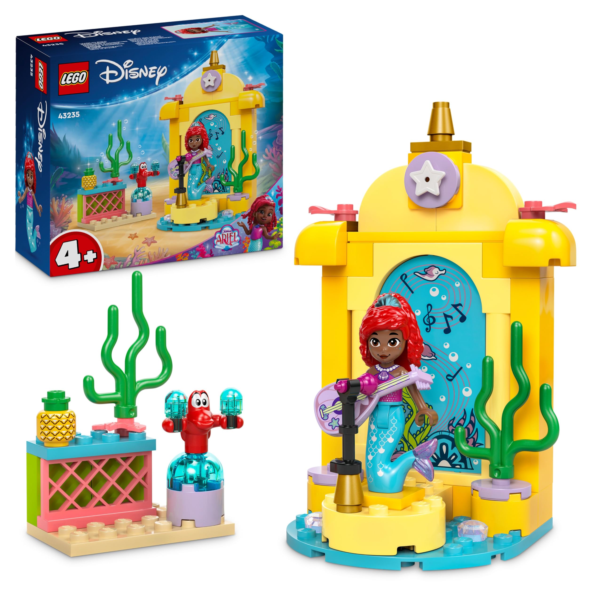 LEGO ǀ Disney Princess Ariel’s Music Stage - Buildable Playset for Kids Aged 4+