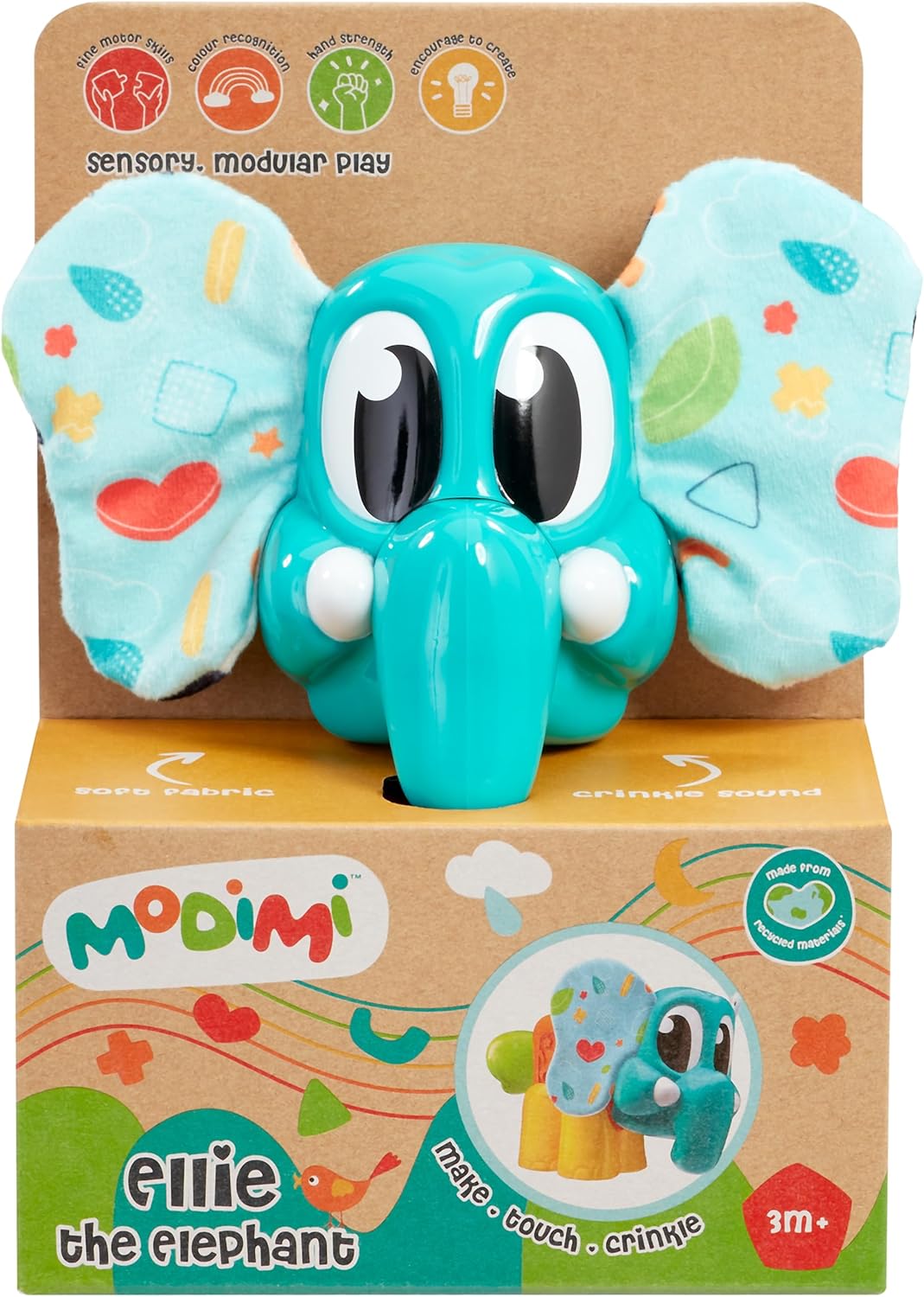 Modimi Ellie the Elephant - Sensory, Modular Playset for Toddlers 3 Months to 3 Years