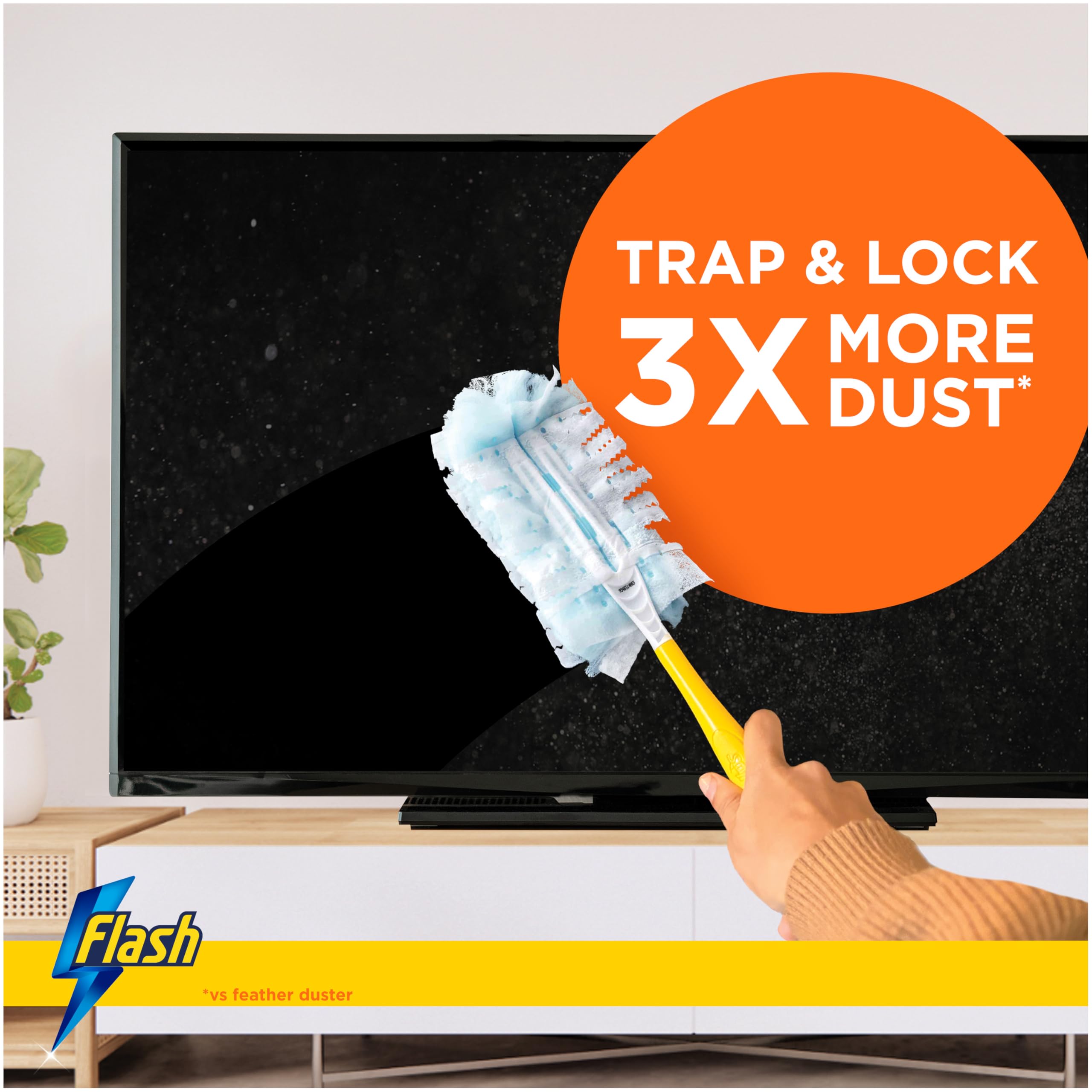 Flash - Dust Magnet Refills Fluffy Dusters 54 Scented Dusters