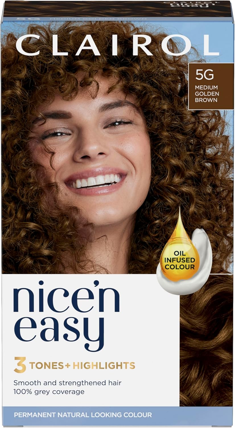 Clairol Nice'n Easy Crème Permanent Hair Dye - 5G Medium Golden Brown