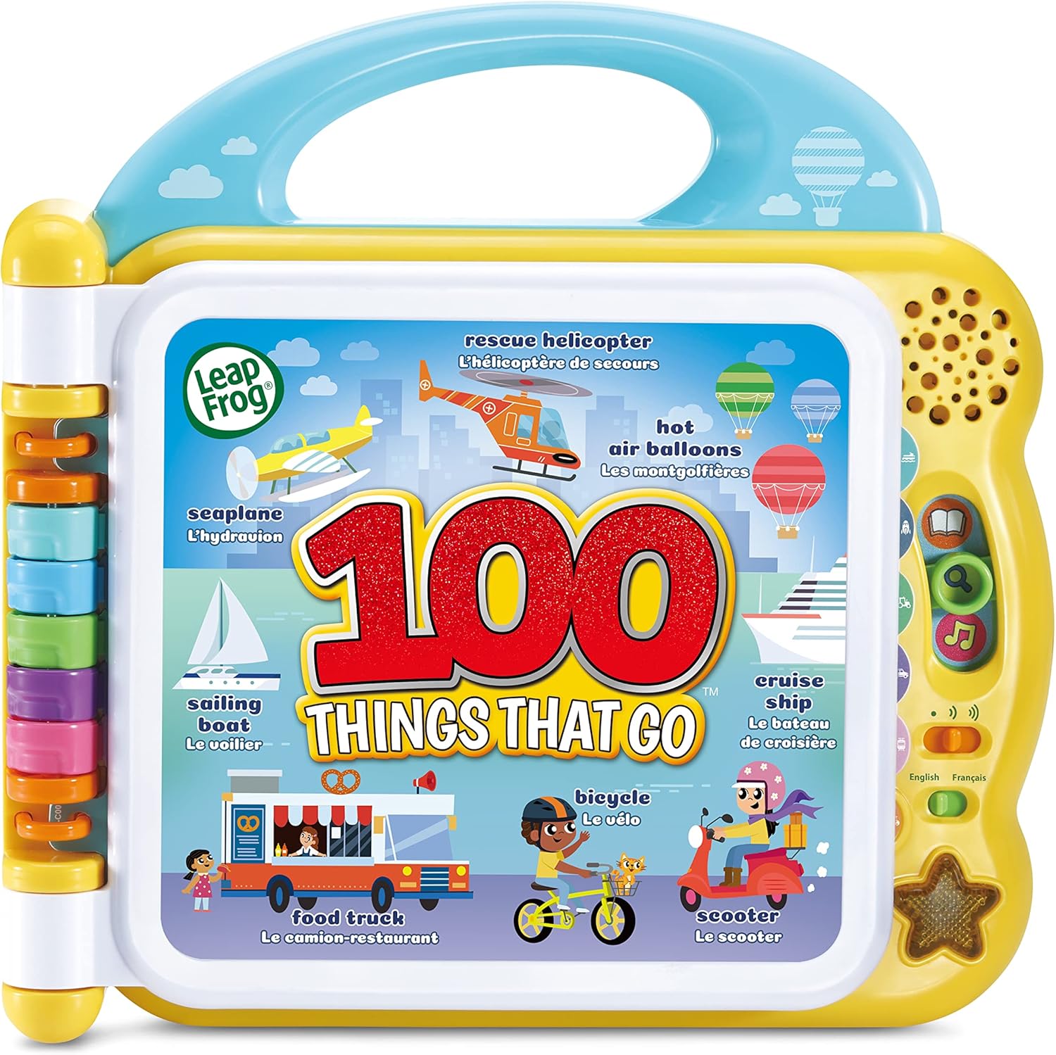 LeapFrog 100 Things That Go - Interactive Bilingual Learning Book for Toddlers 18M+