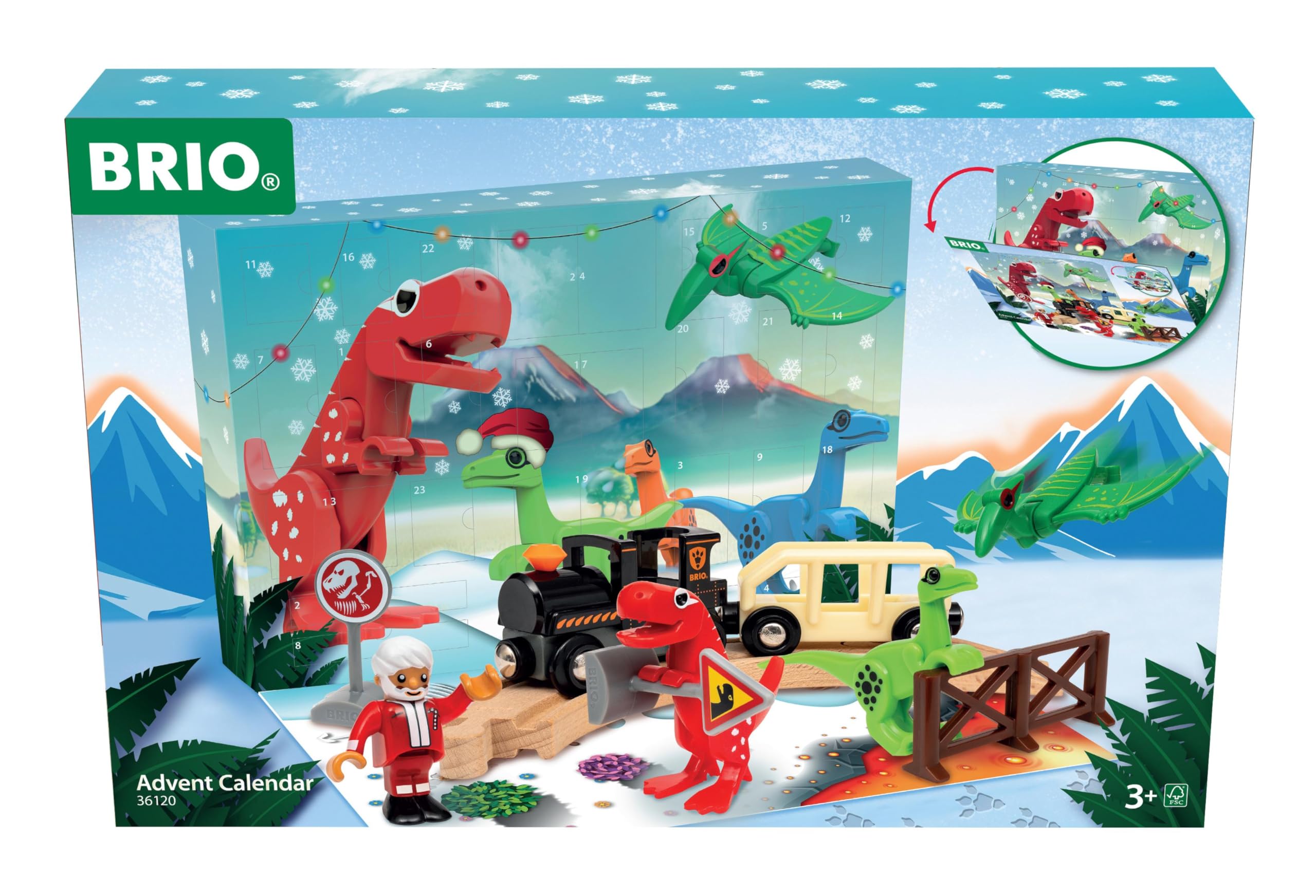 BRIO World 36120 Advent Calendar - Railway Accessories Playset for Kids 3 Years Up