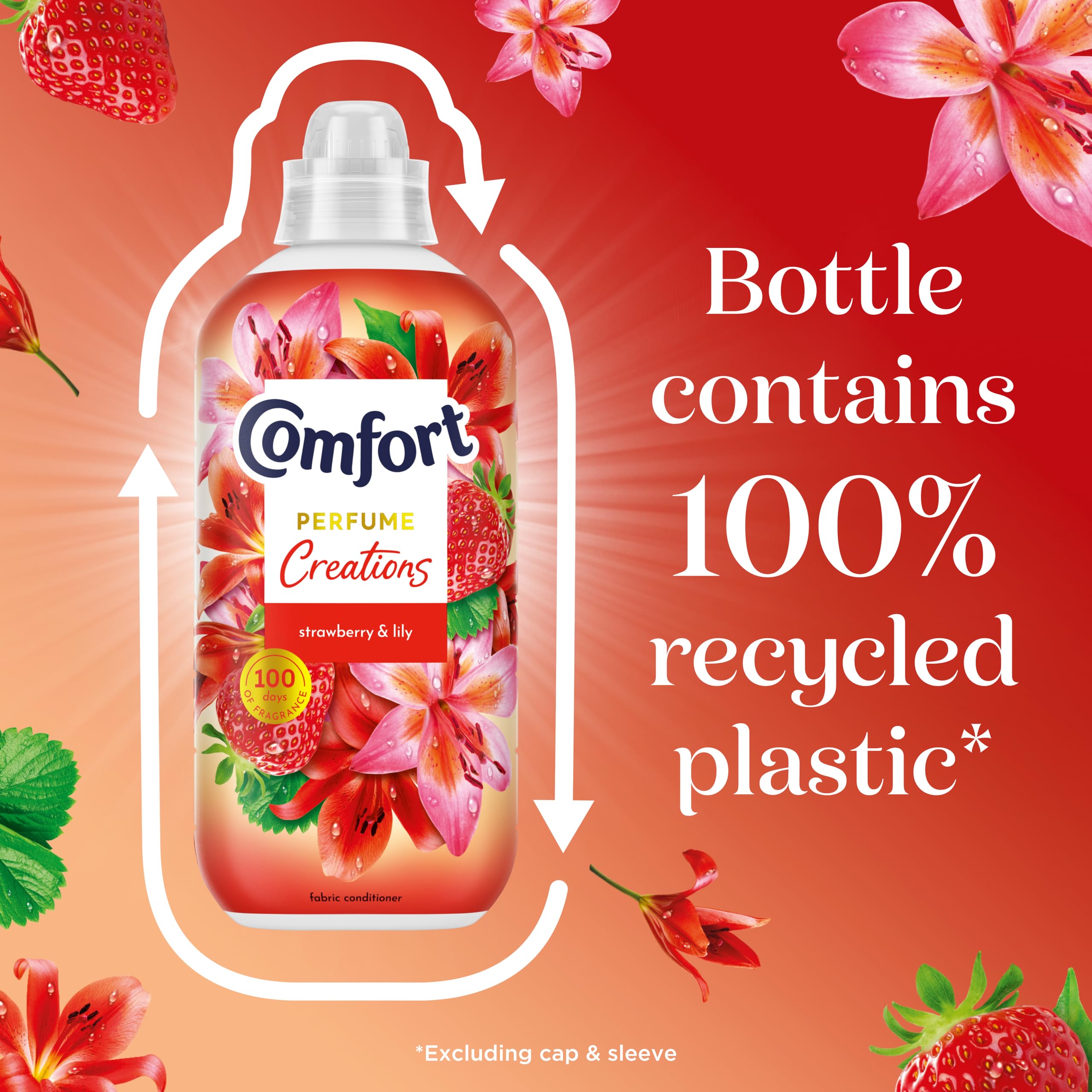 Comfort - Perfume Creations Strawberry & Lily Fabric Conditioner (900 ml)