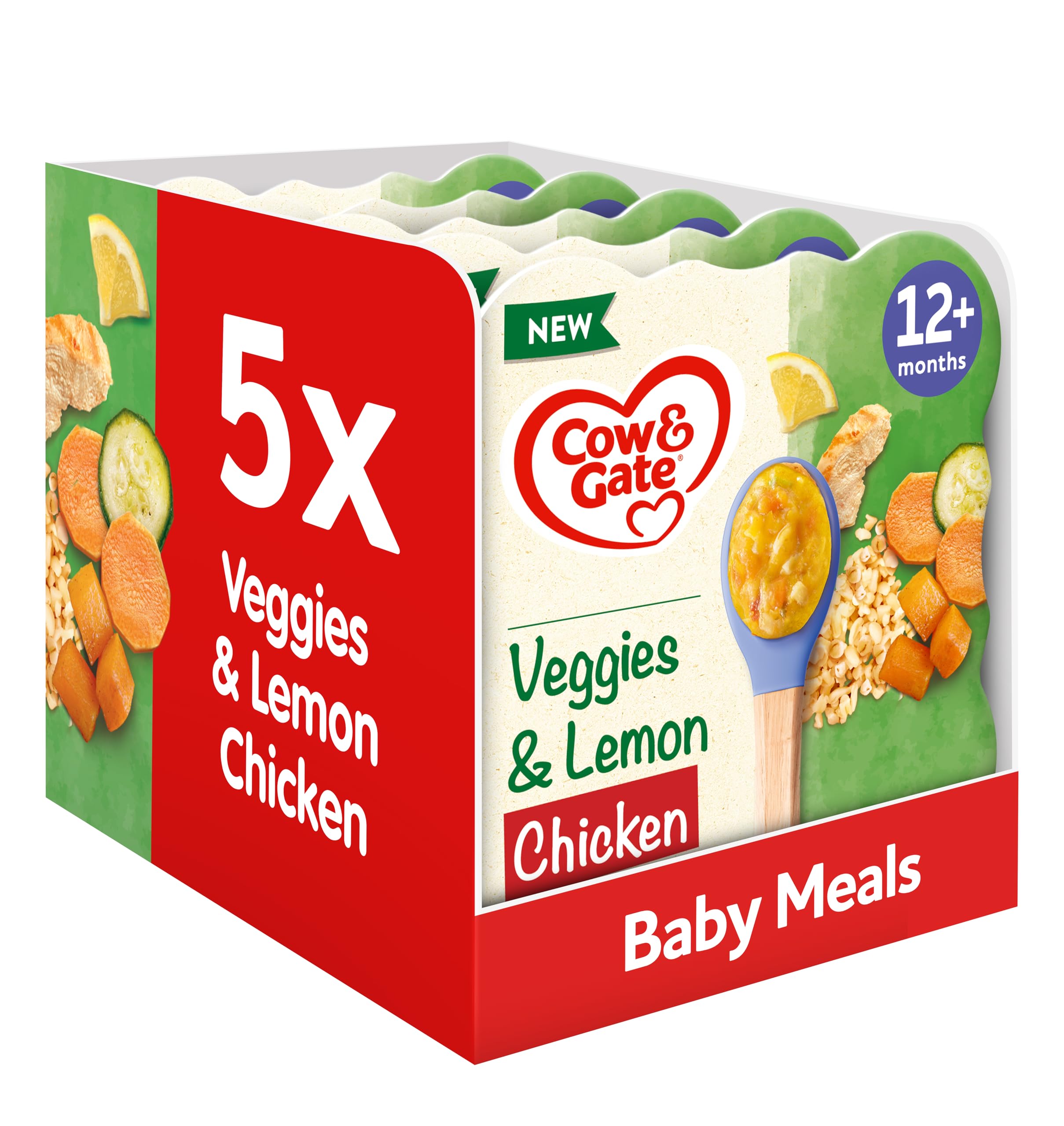 Cow & Gate Lemon Chicken & Vegetables Baby Food Meal, 12+ Months, 230g