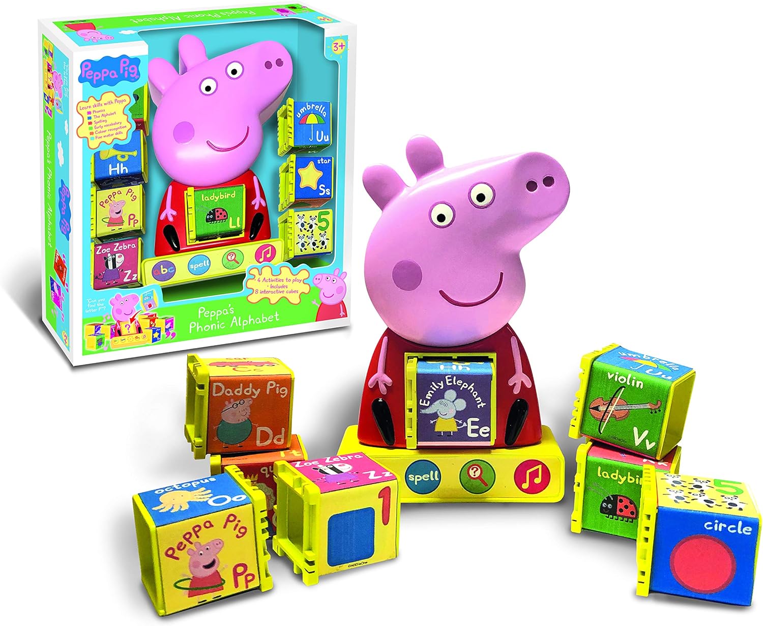 Peppa Pig PP12 Phonic Alphabet Toy - Educational Playset for Ages 3-5