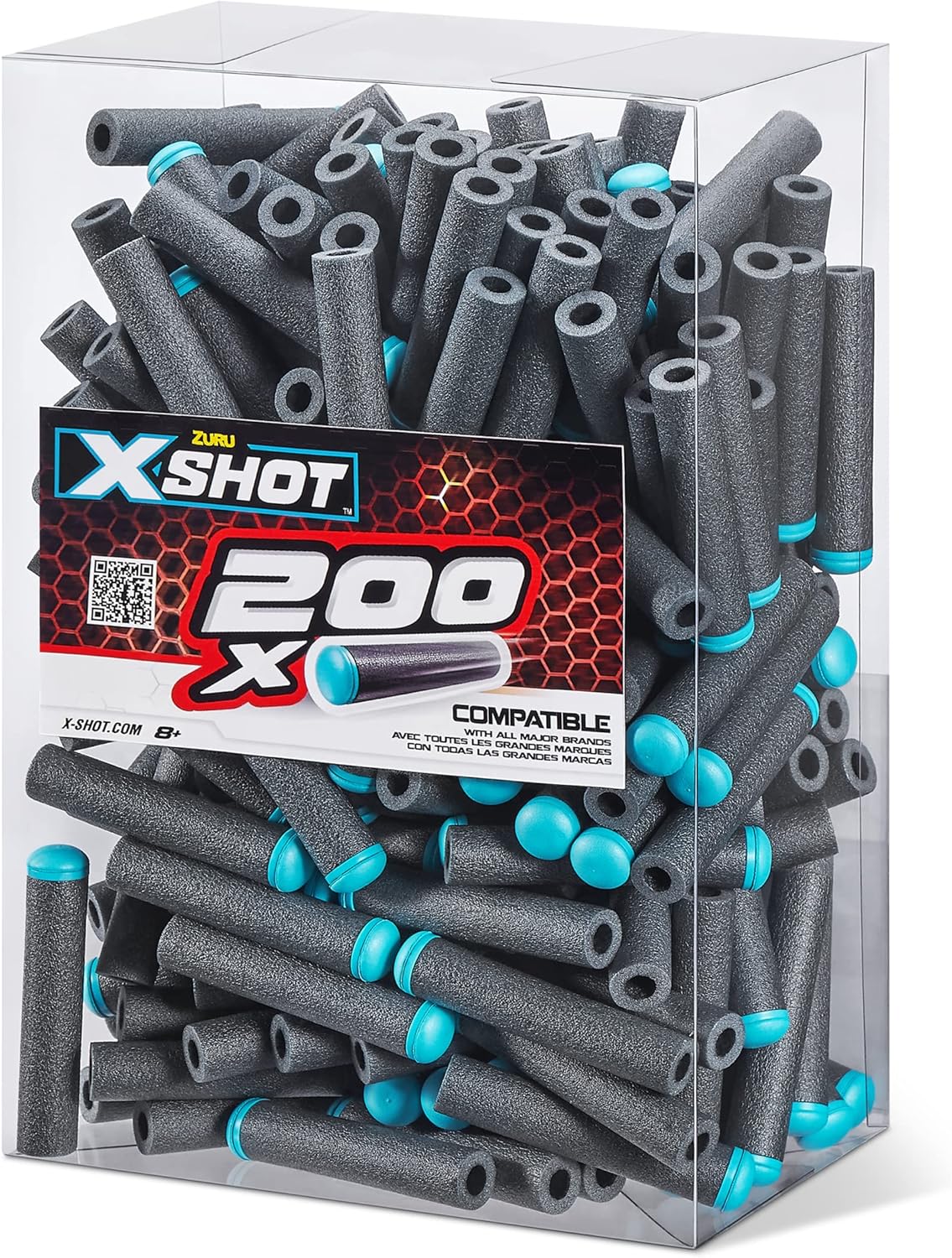 X-Shot Excel 200 Pack Refill Darts - Universal Foam Darts for Blaster Battles