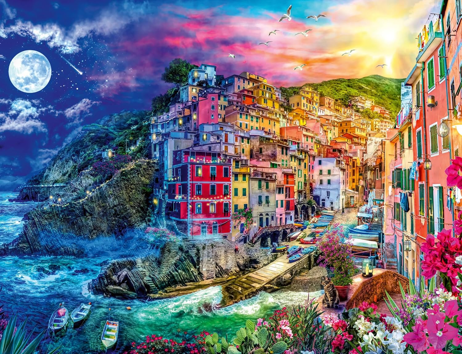 Ravensburger Colorful Cinque Terre - 2000 Piece Jigsaw Puzzle for Adults