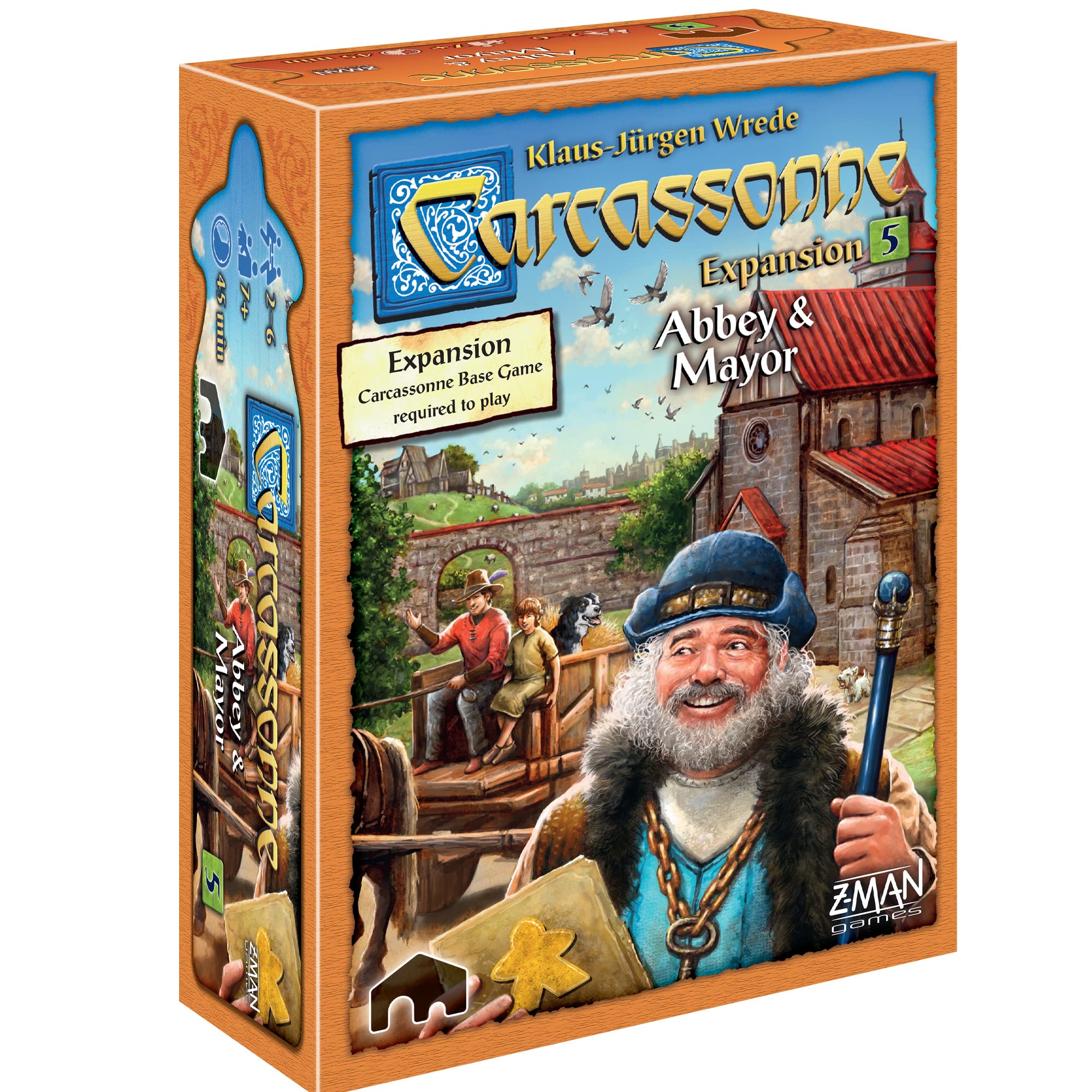 Z-Man Games Carcassonne Abbey & Mayor Board Game Expansion