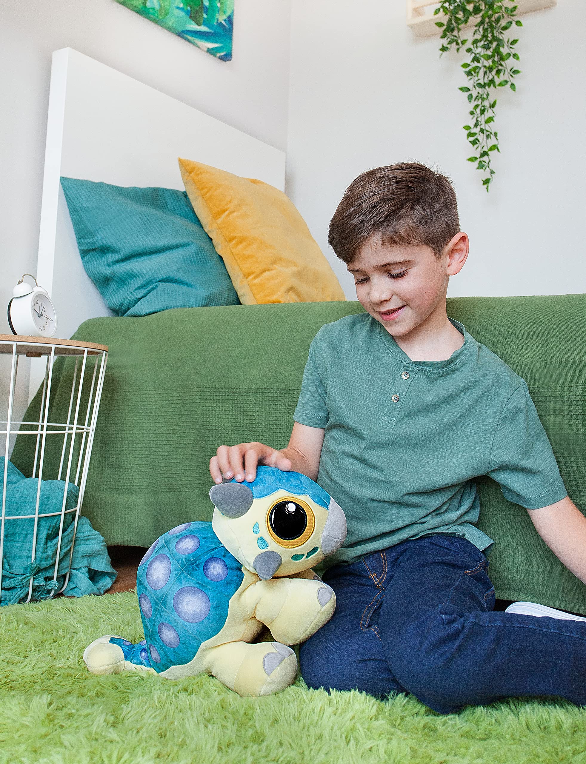 Jurassic World Plush Ankylosaurus Bumpy - 15-inch Roar-Sound Dinosaur Toy for Ages 3+