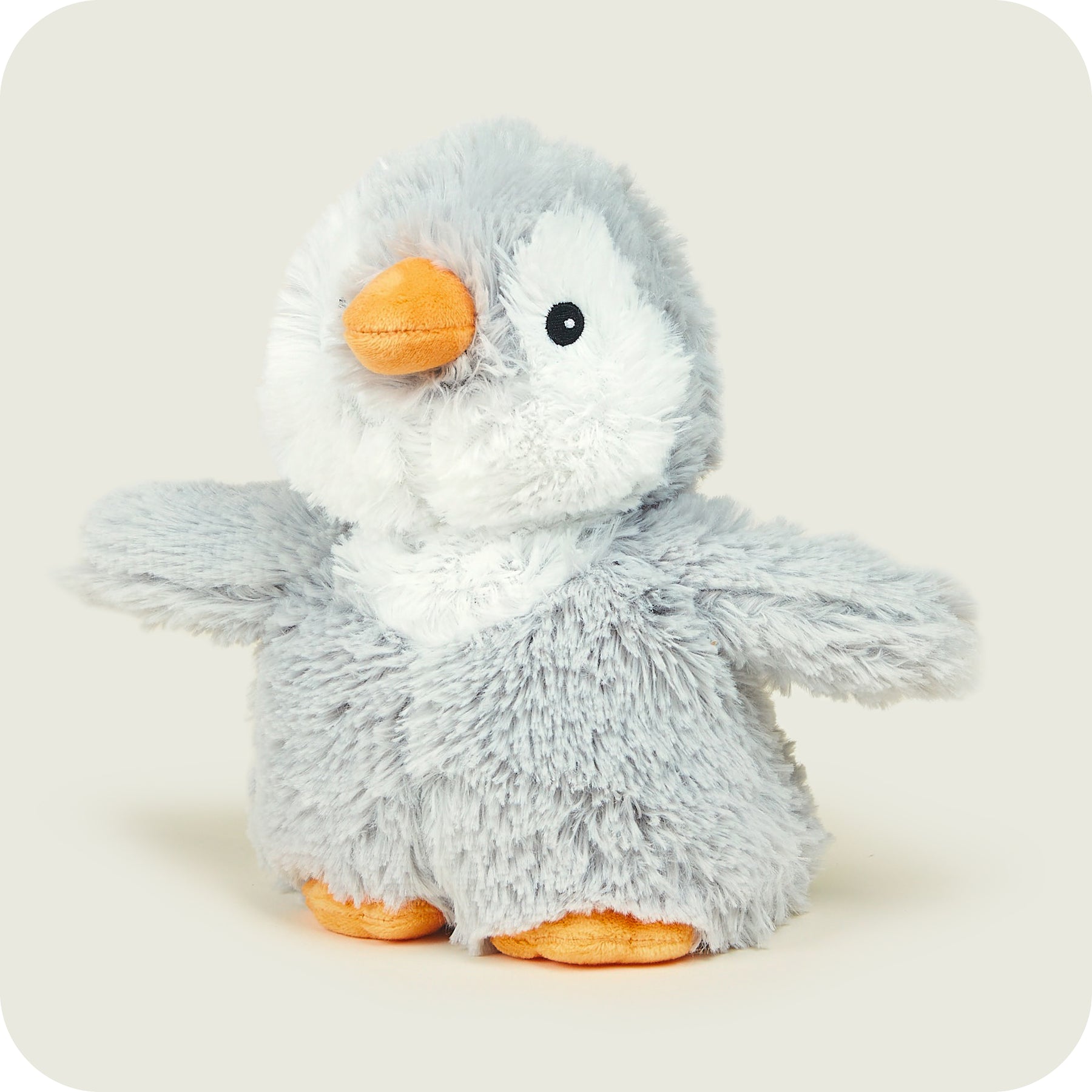 Warmies - 13" Grey Penguin Microwaveable Plush Toy with French Lavender Scent